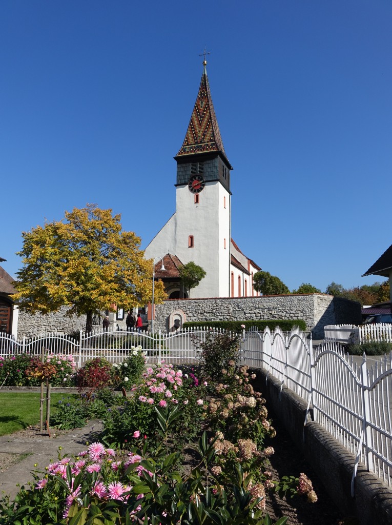 Dingelsdorf, St. Nikolaus Kirche, erbaut ab 1493 (03.10.2015)