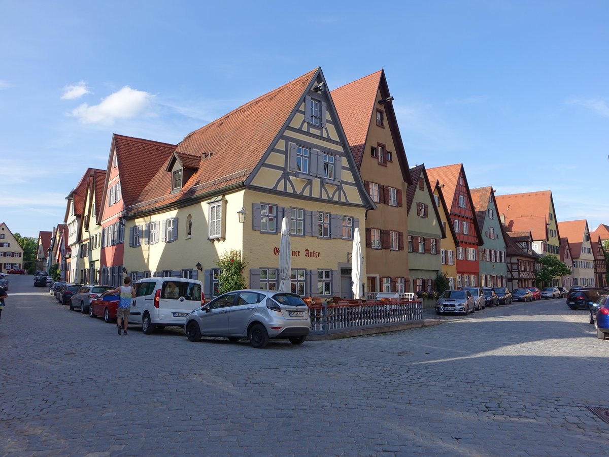 Dinkelsbhl, Gasthof Goldener Anker in der Unteren Schmiedgasse (21.05.2018)