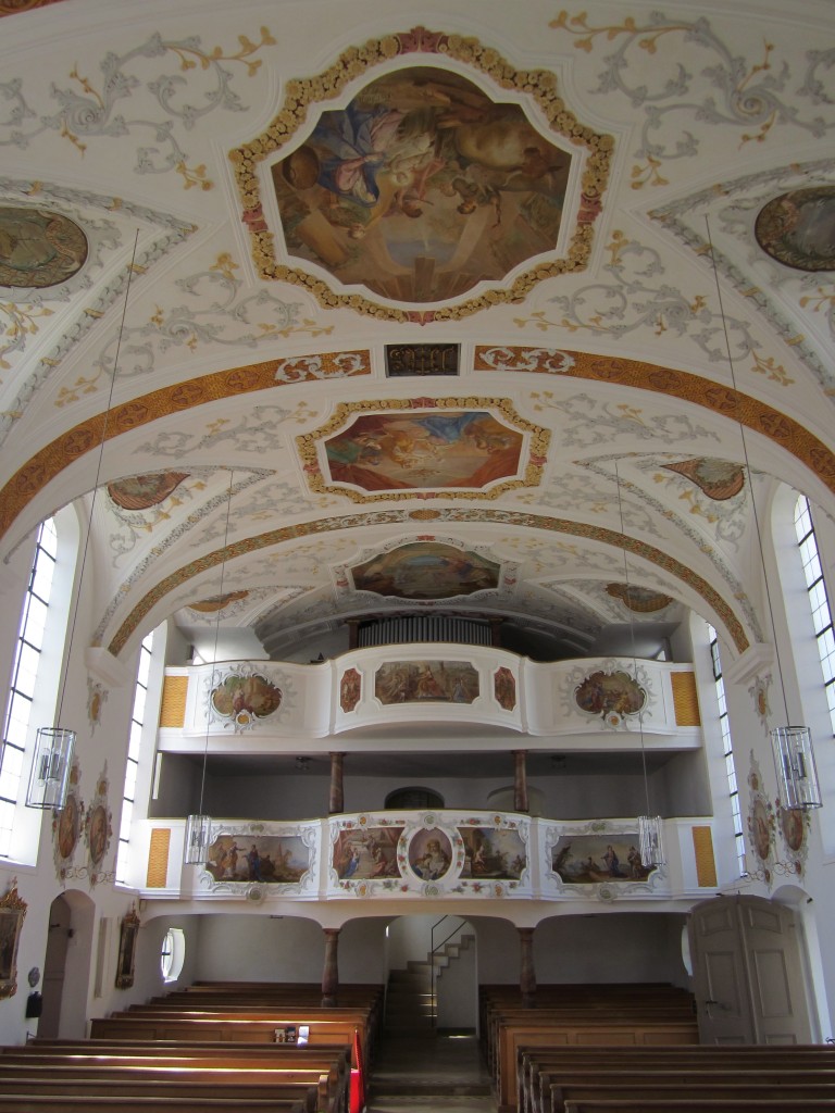 Dinkelscherben, Orgelempore der St. Anna Kirche (23.04.2014)