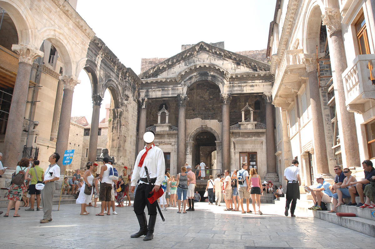 Diokletianpalast in Split - Aufnahmedatum: 29. Juli 2009.