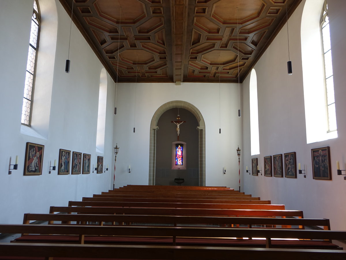 Dipbach, Innenraum der Pfarrkirche St. gidius (27.05.2017) 