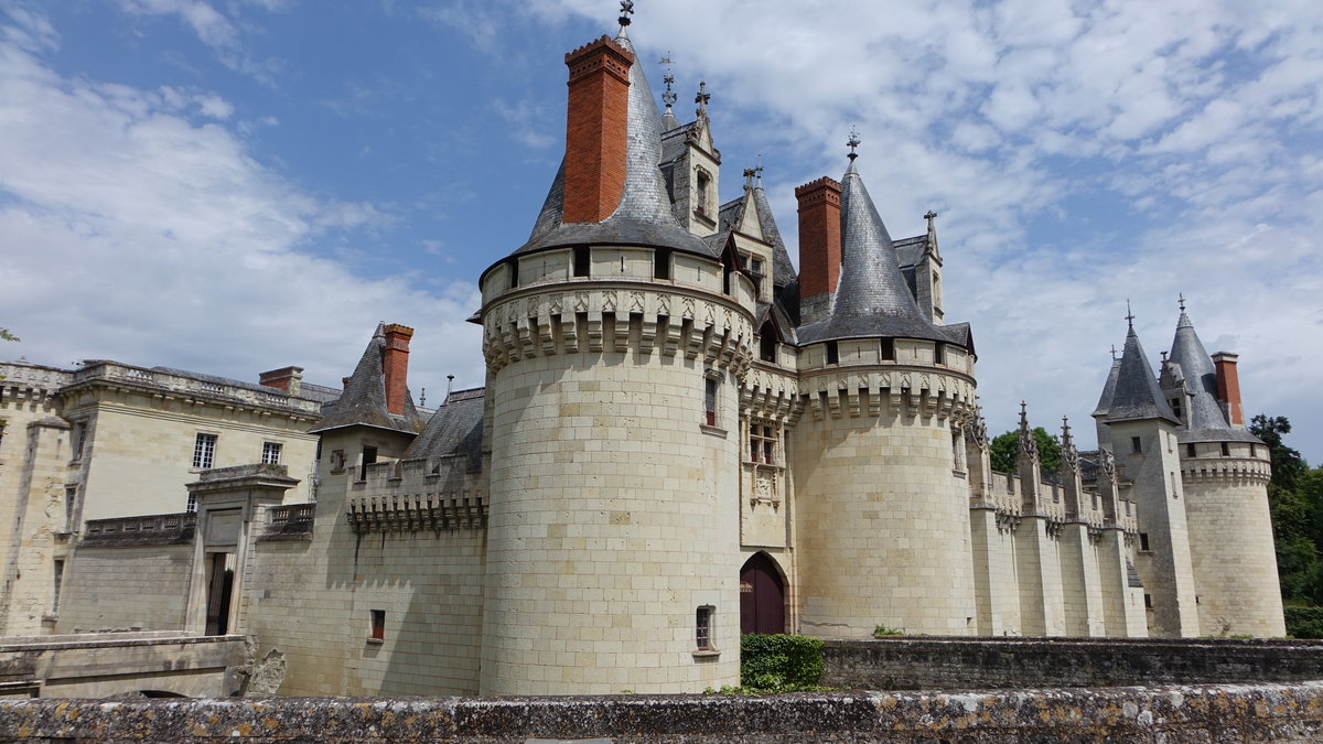 Dissay, Schloss Dissay, im 15. Jahrhundert fr den Bischof von Poitiers Pierre d’Ambroise als Bischofsresidenz erbaut (09.07.2017)
