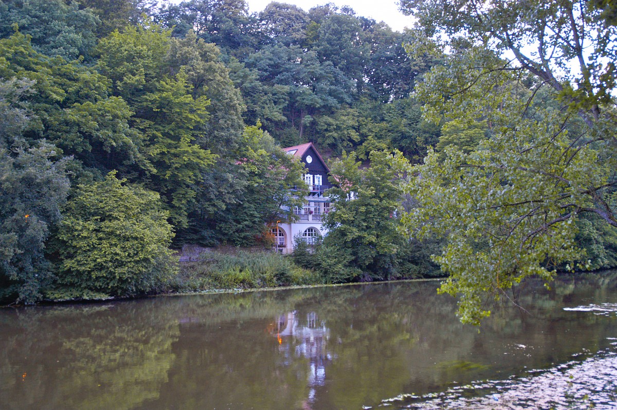 DJH Jugendherberge Wolfsschlucht an der Pregnitz in Bamberg. Aufnahme: Juli 2008.