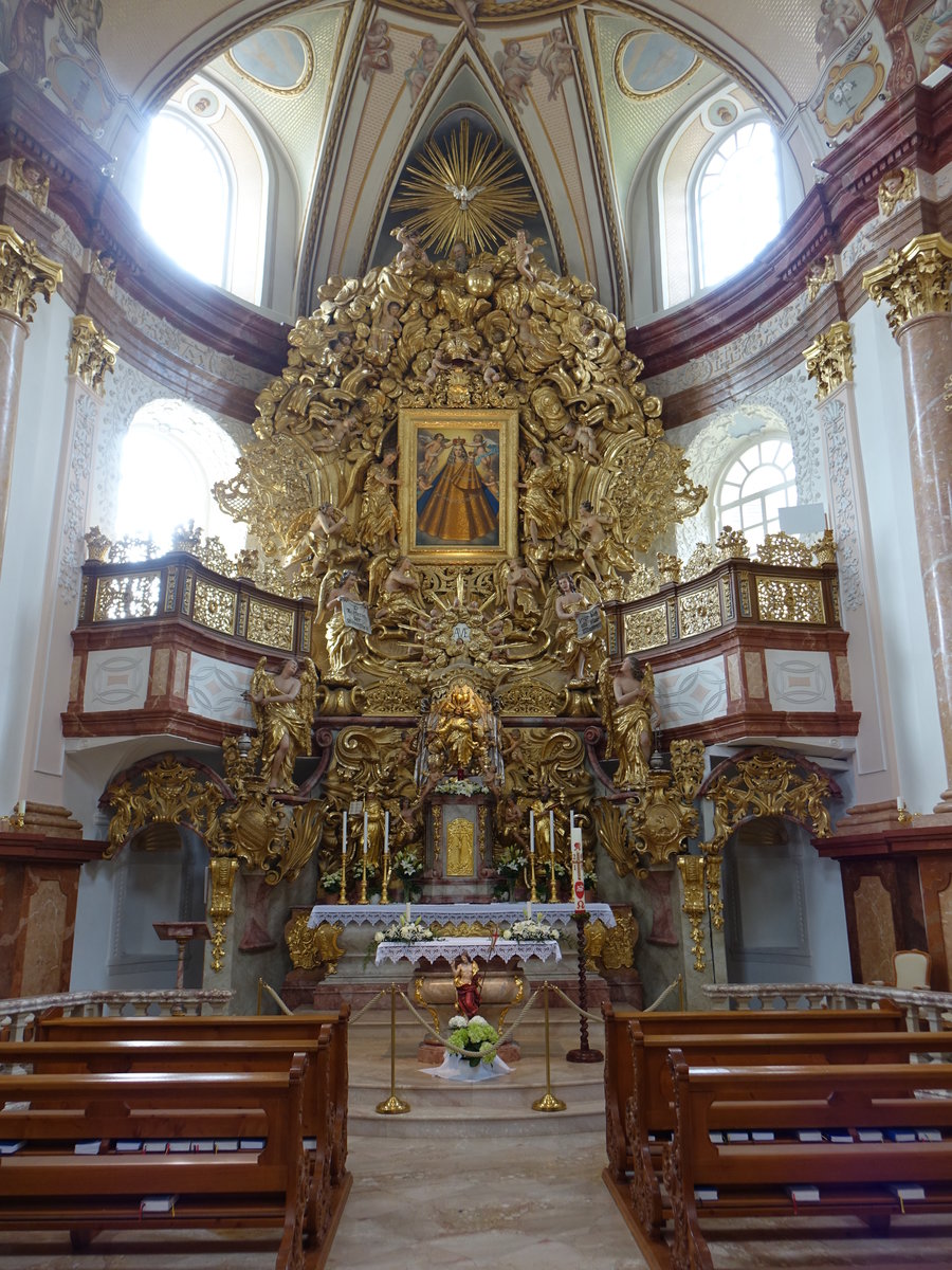 Dobra Voda, Hochalter von 1718 in der Wallfahrtskirche Maria Trost (27.05.2019)