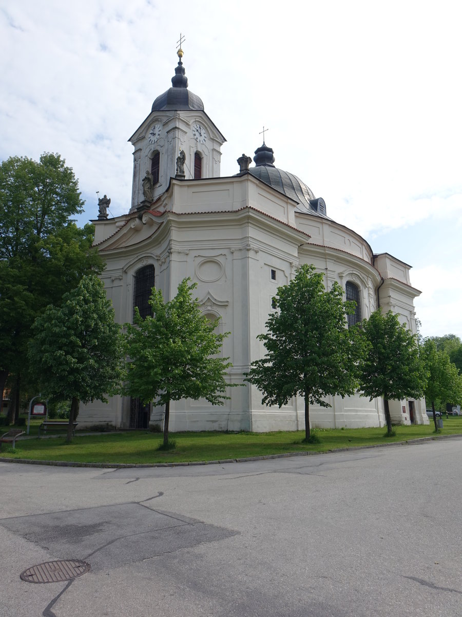 Dobra Voda, Wallfahrtskirche, erbaut von 1733 bis 1735 durch Kilian Ignaz Dientzenhofer (26.05.2019)