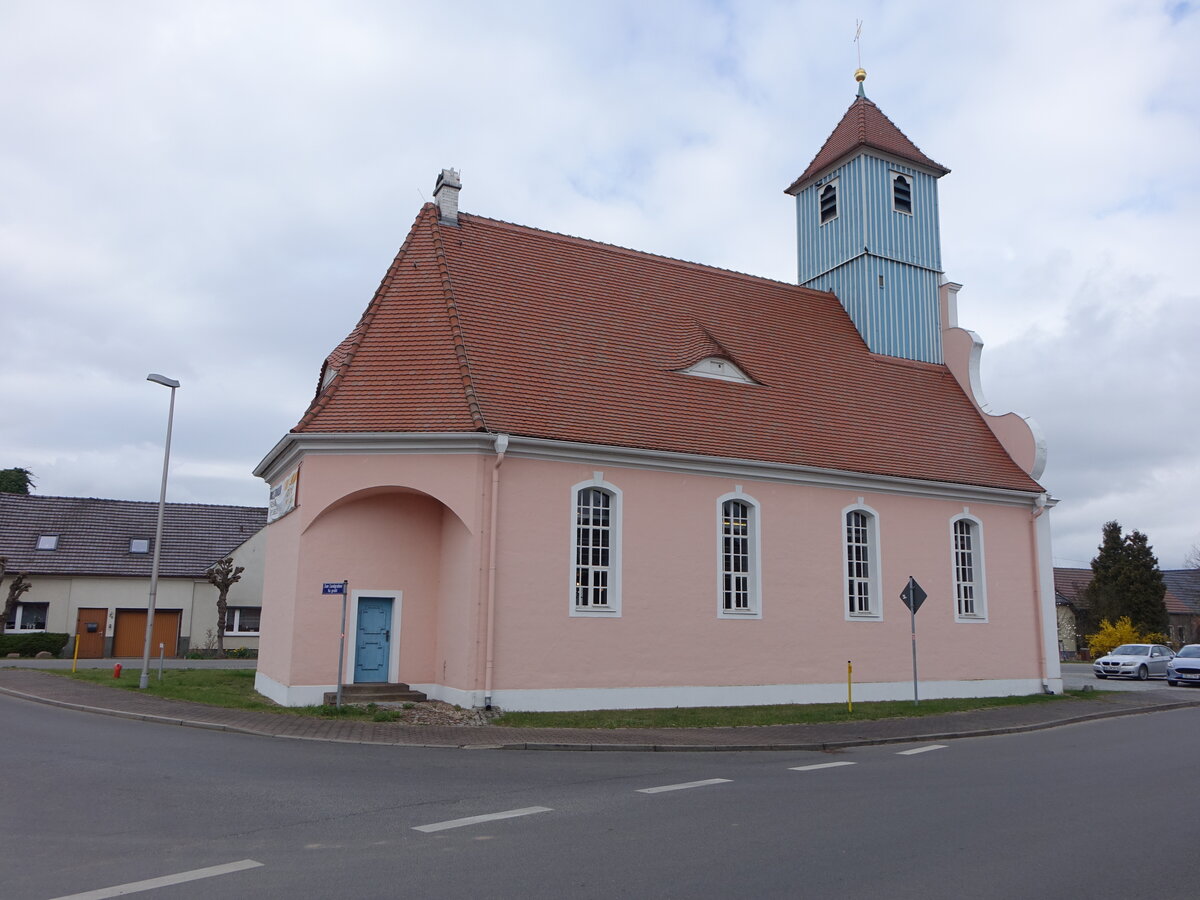 D�bbrick, evangelische Kirche, erbaut 1911 im Stil des Neorokoko (03.04.2026)