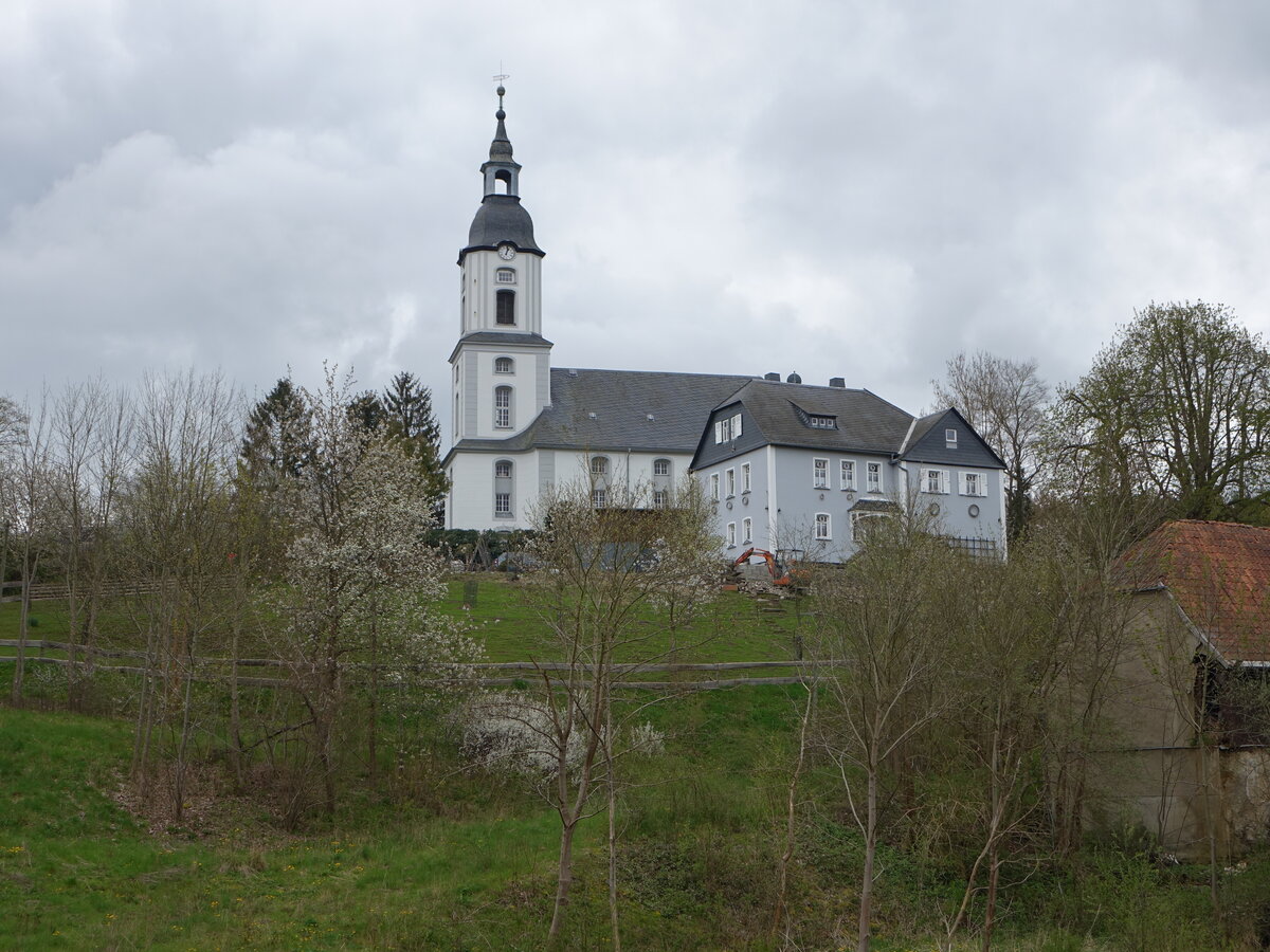 Dhlen, evangelische Kirche, erbaut von 1749 bis 1751 (29.04.2023)