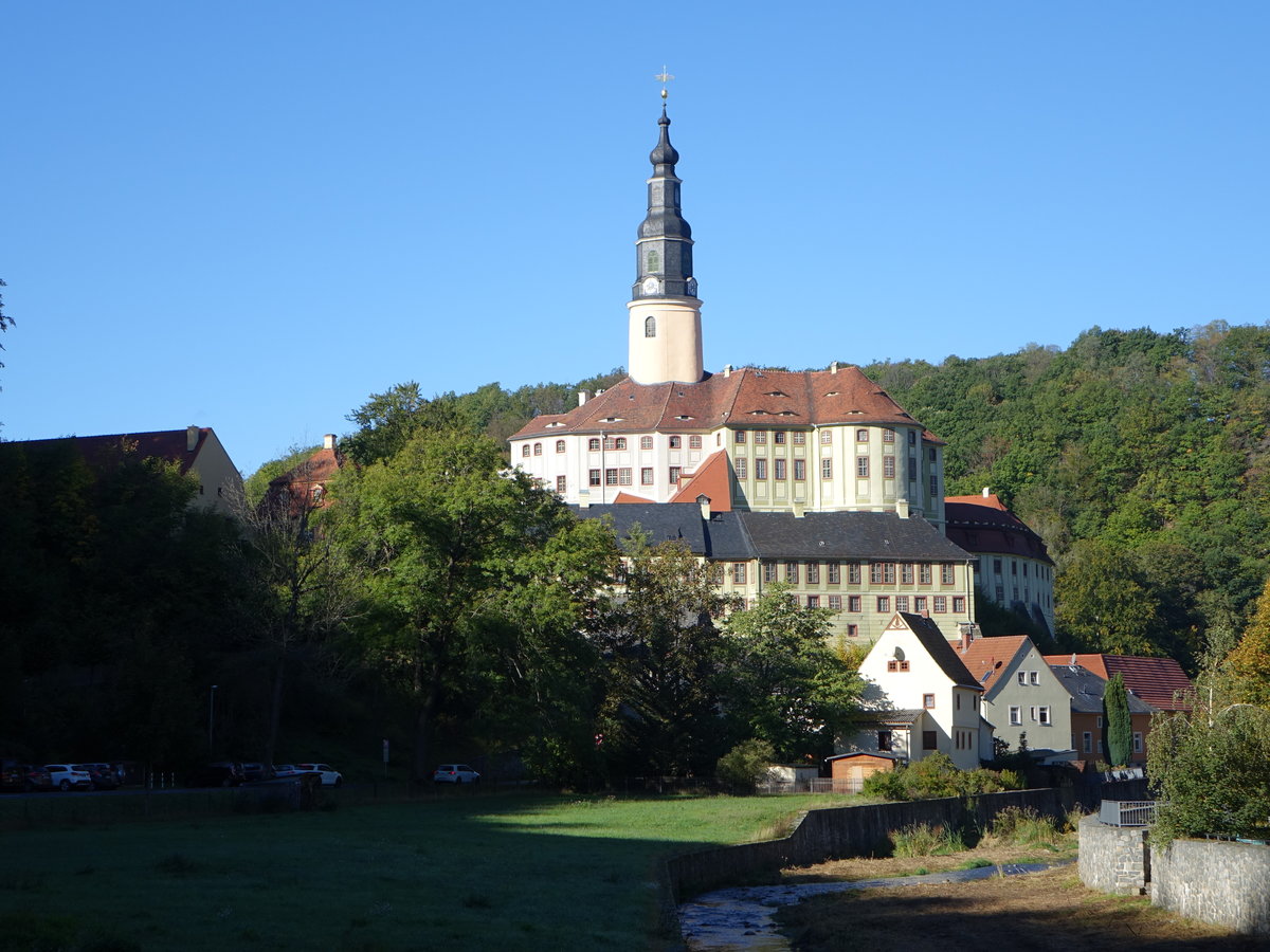 Dohna, Schloss Weesenstein, erbaut im 17. Jahrhundert (04.10.2020)
