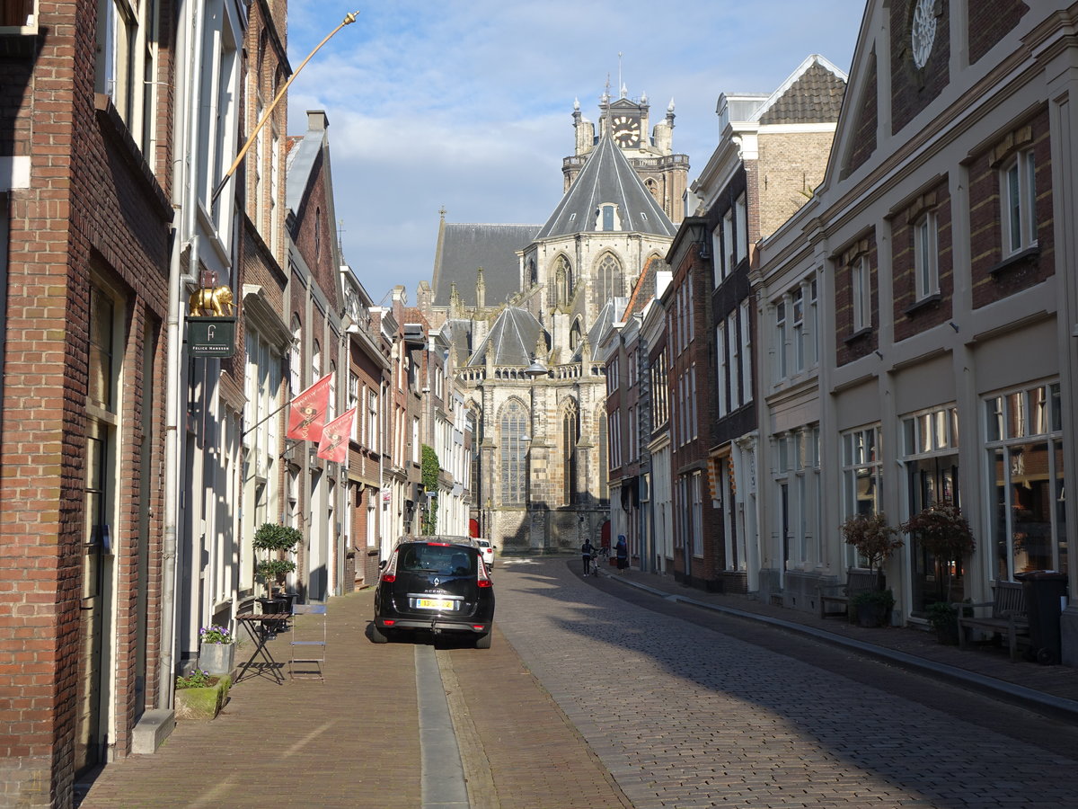 Dordrecht, Grote Kerk oder Onze-Lieve-Vrouwekerk, erbaut ab dem 13. Jahrhundert, Chor erbaut von Evert Spoorwater (11.05.2016)