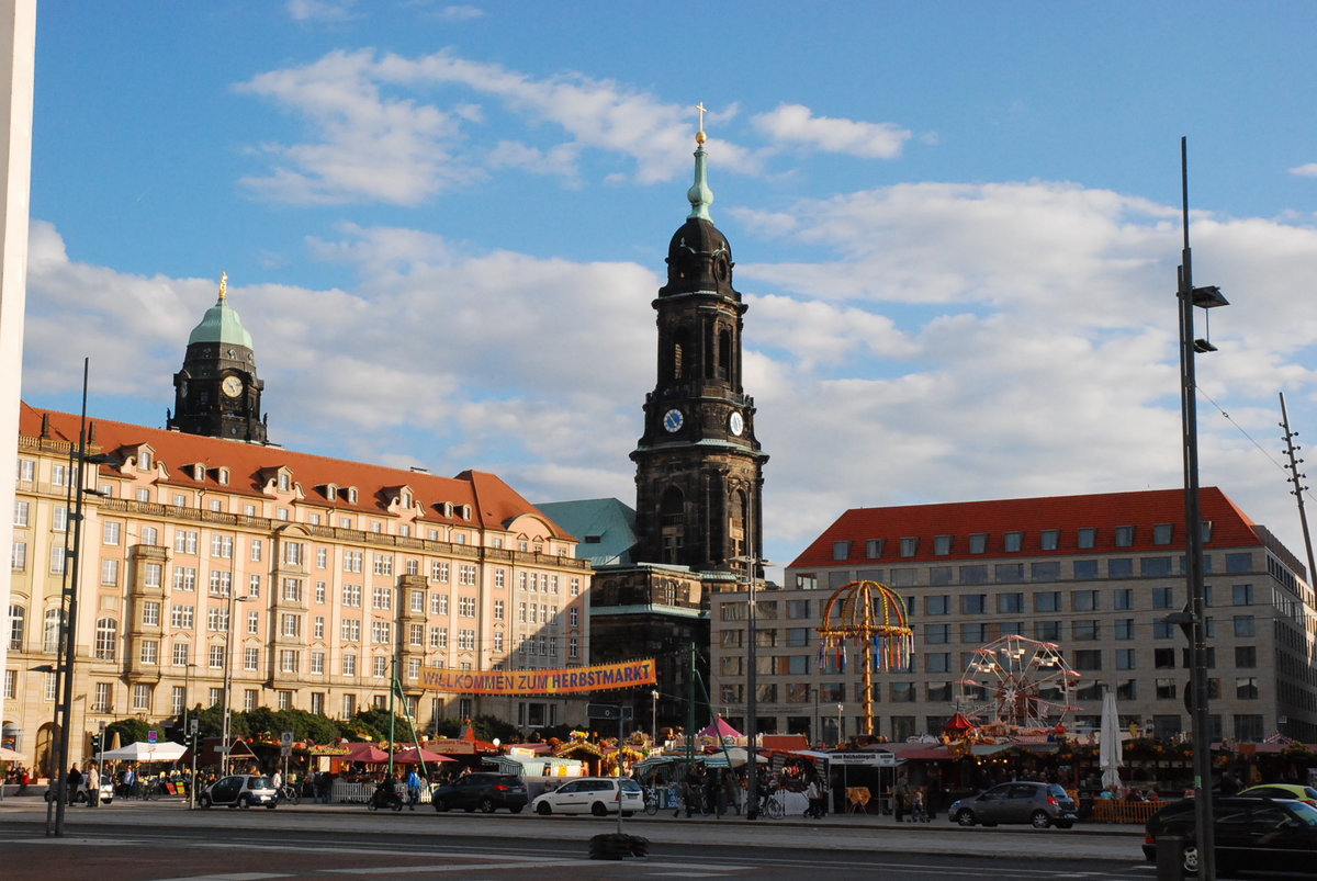 Dresden, Altmarkt und Kreuzkirche - 28.09.2012