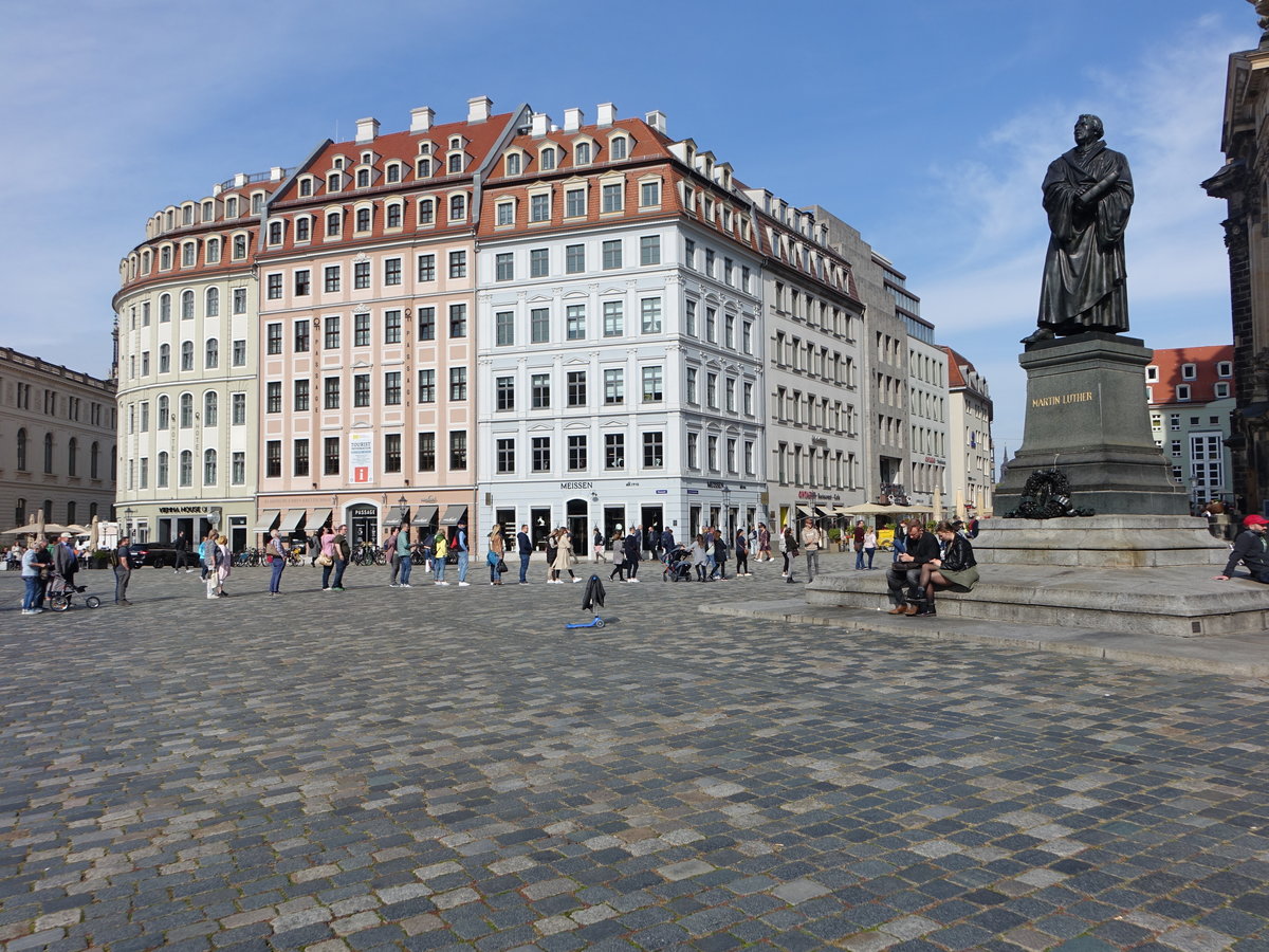 Dresden, Martin Luther Denkmal am Neumarkt (02.10.2020)