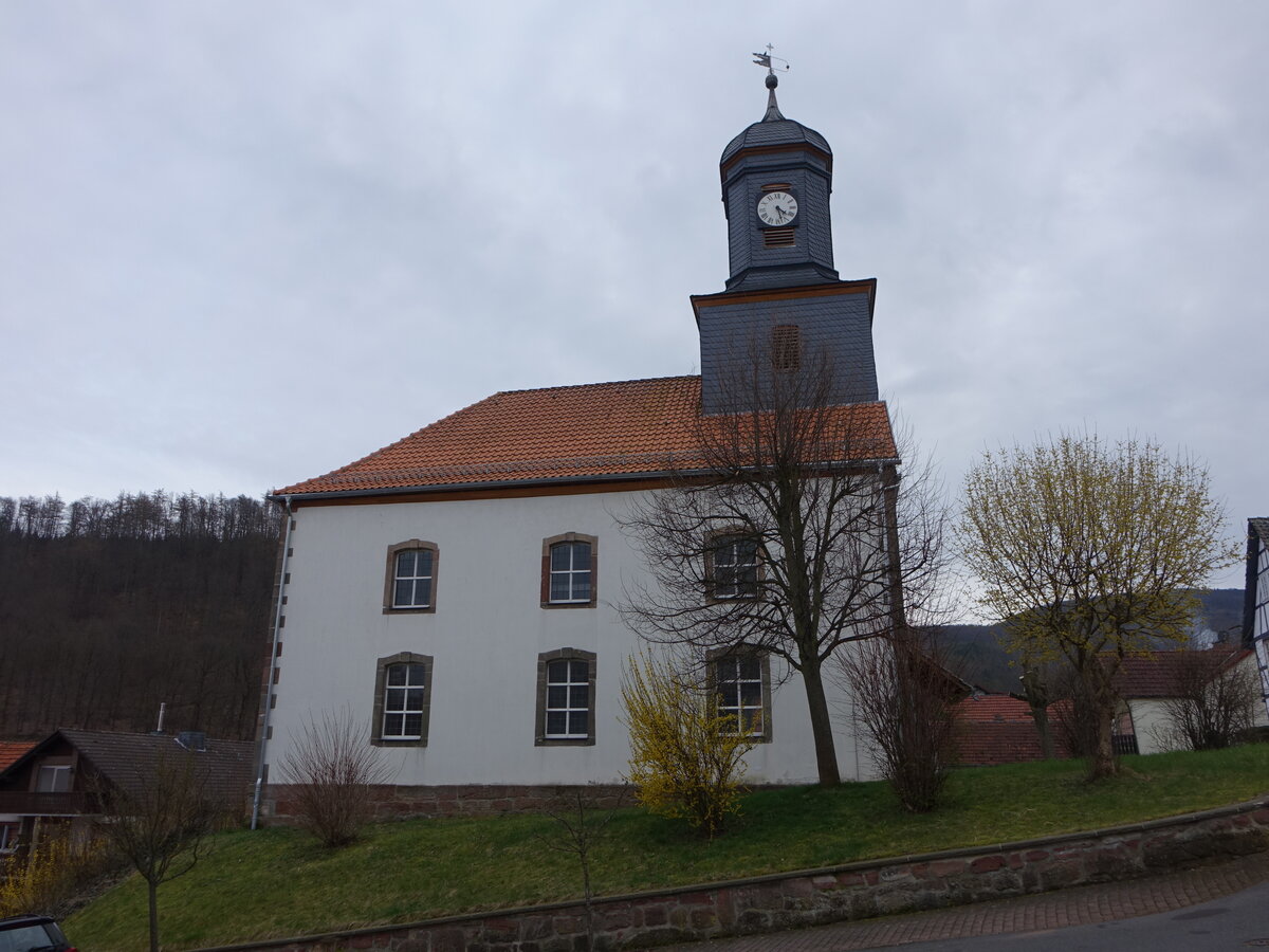 Dudenrode, evangelische Kirche, Saalbau von 1788 (17.03.2024)