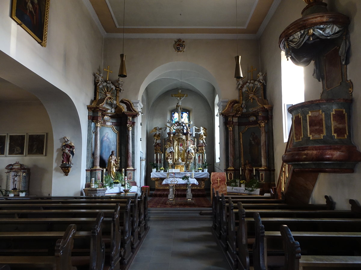 Drrfeld, barocke Ausstattung in der kath. Maria Geburt Kirche (14.10.2018)