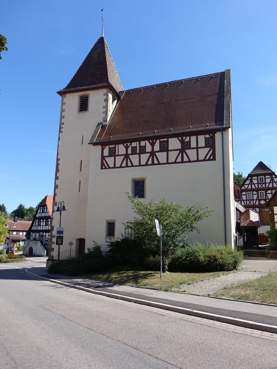 Drrn, evangelische Wehrkirche, erbaut 1738 (12.08.2017)