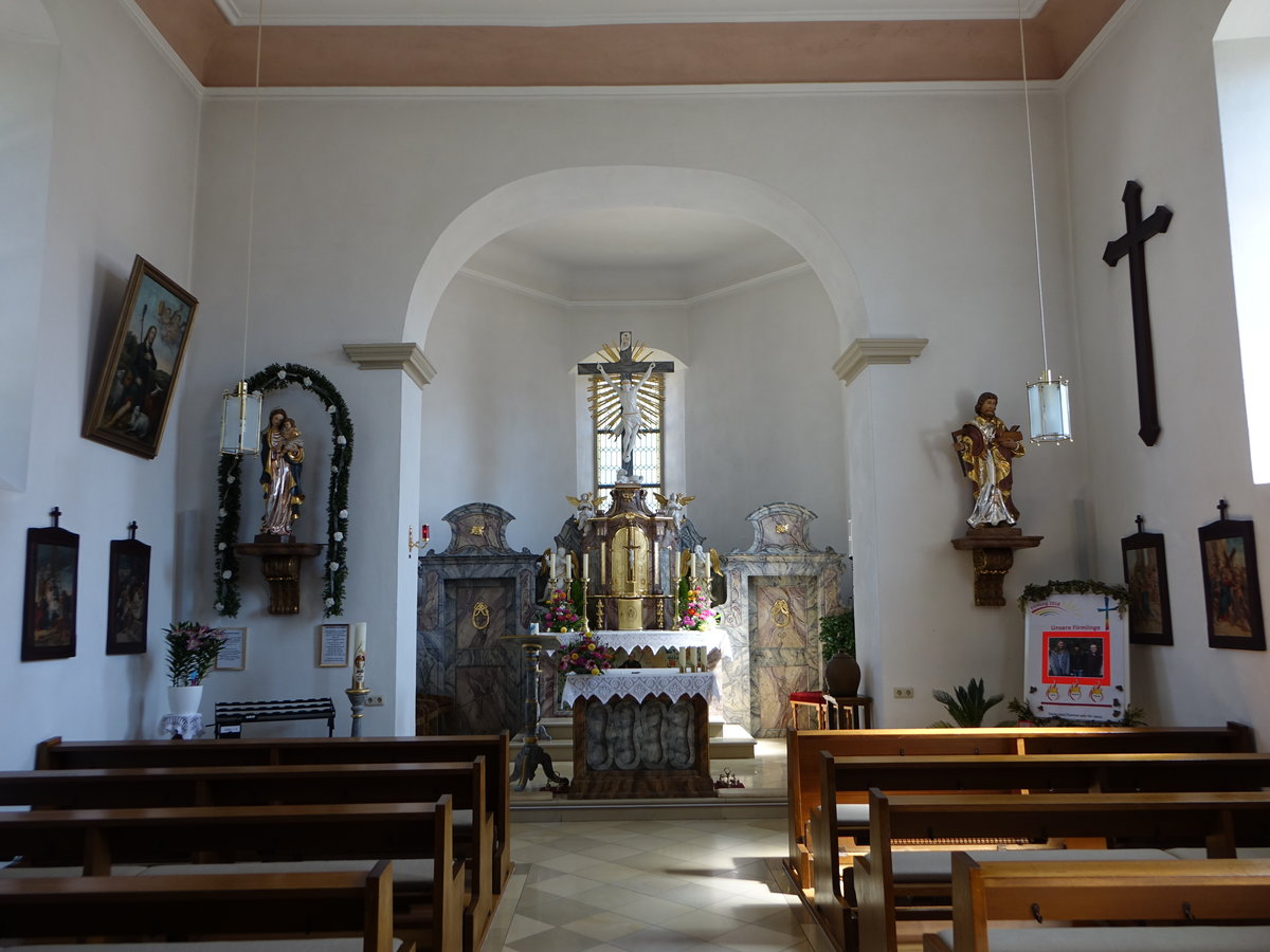 Drrnhof, Innenraum der kath. Pfarrkirche St. gidius (07.07.2018)