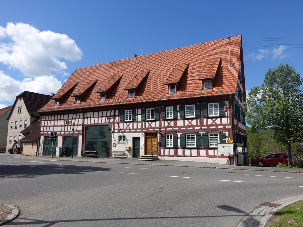 Drrwangen, Haus der Volkskunst von 1796, von 1837 bis 1937 Rathaus (21.05.2017)