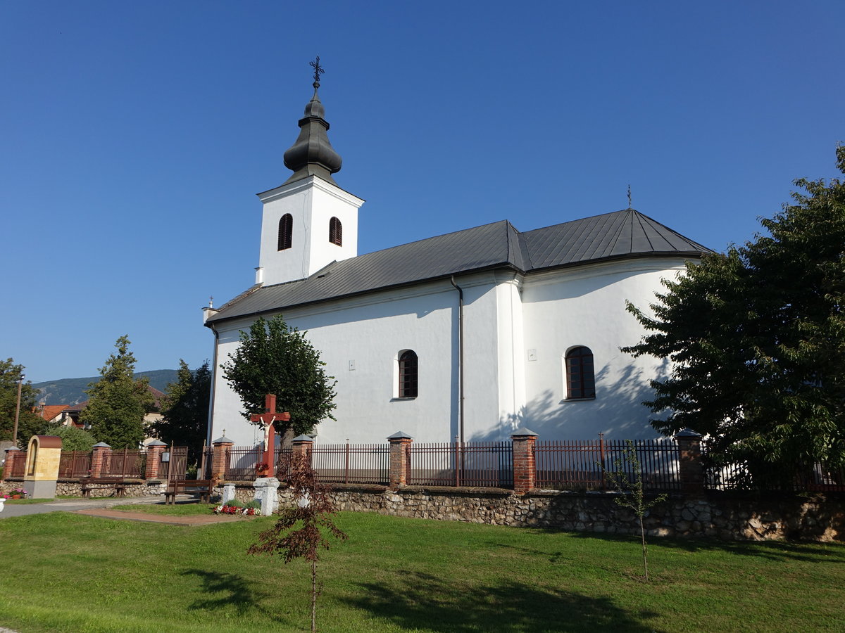 Dvorniky-Vcelare, kath. Kreuzerhhungskirche, erbaut bis 1801 (30.08.2020)