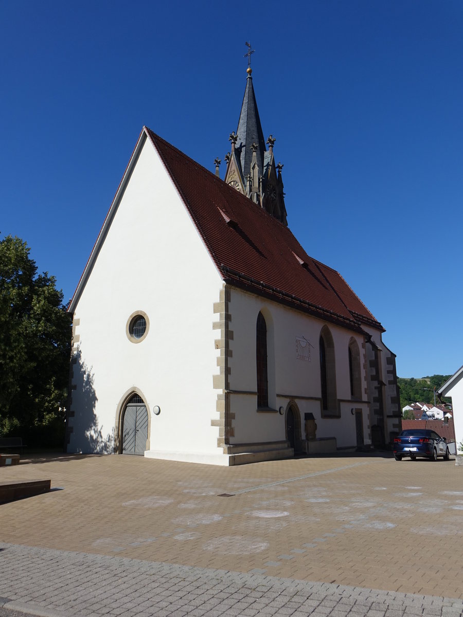 Eberdingen, Ev. Pfarrkirche St. Martin, sptgotisch erbaut bis 1520 (01.07.2018)