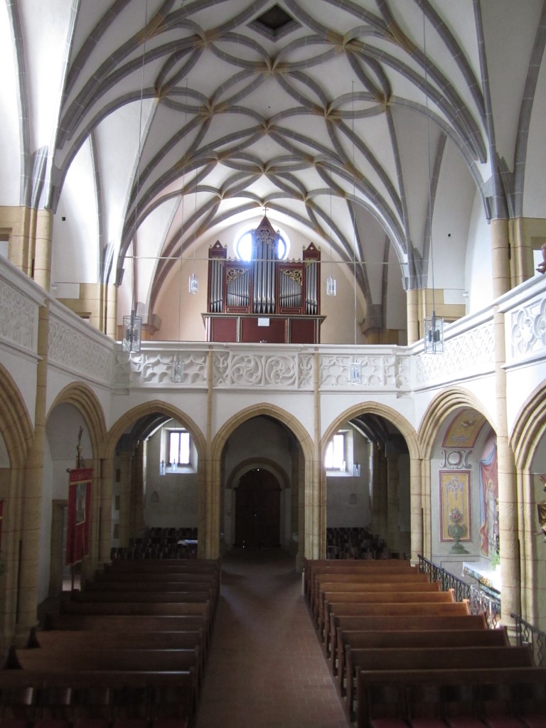 Eberndorf, Orgelempore der Stiftskirche Maria Himmelfahrt (04.10.2013)