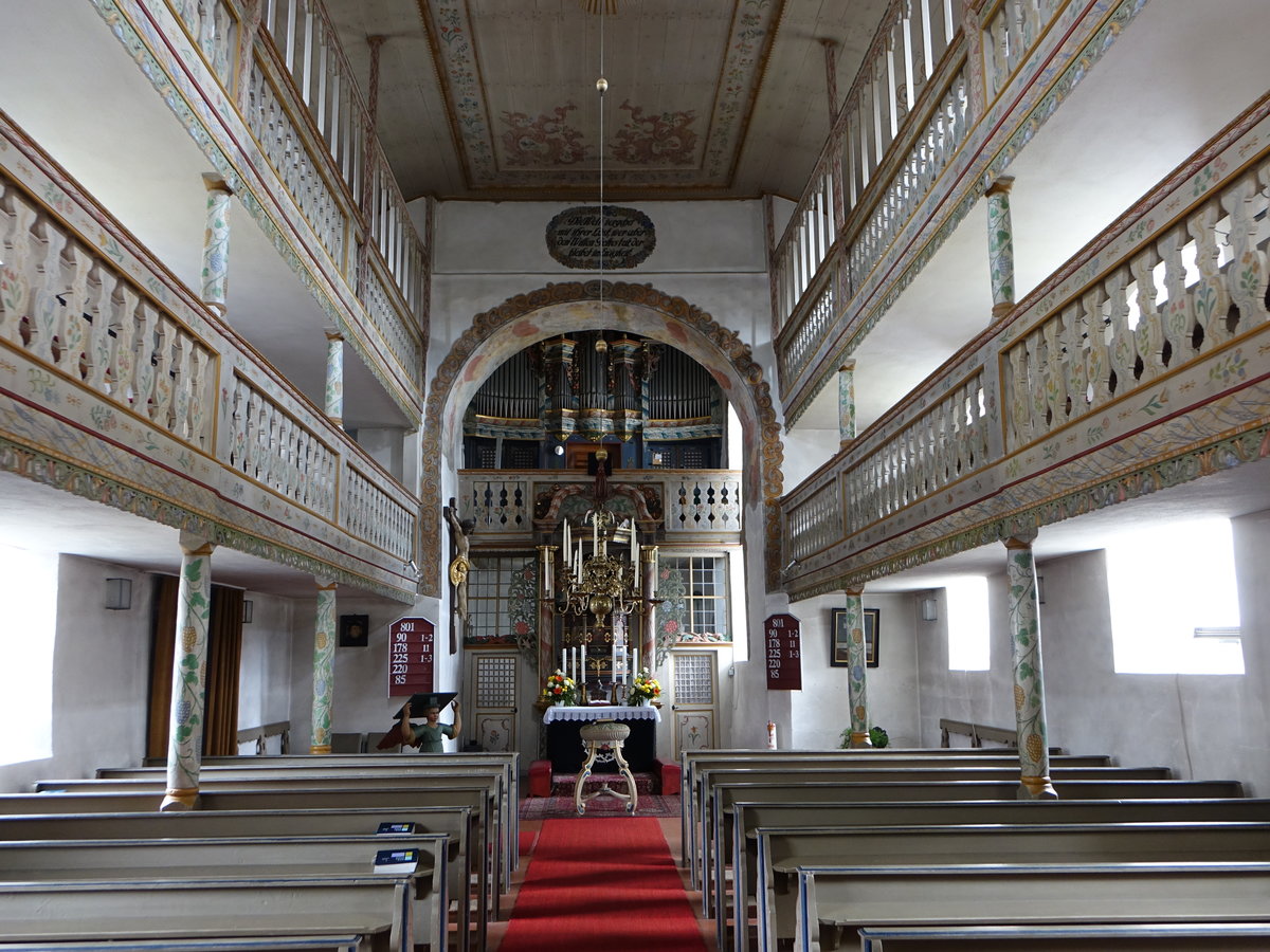Ebersdorf, Innenraum in der Ev. Pfarrkirche Maria Magdalena (14.04.2017)