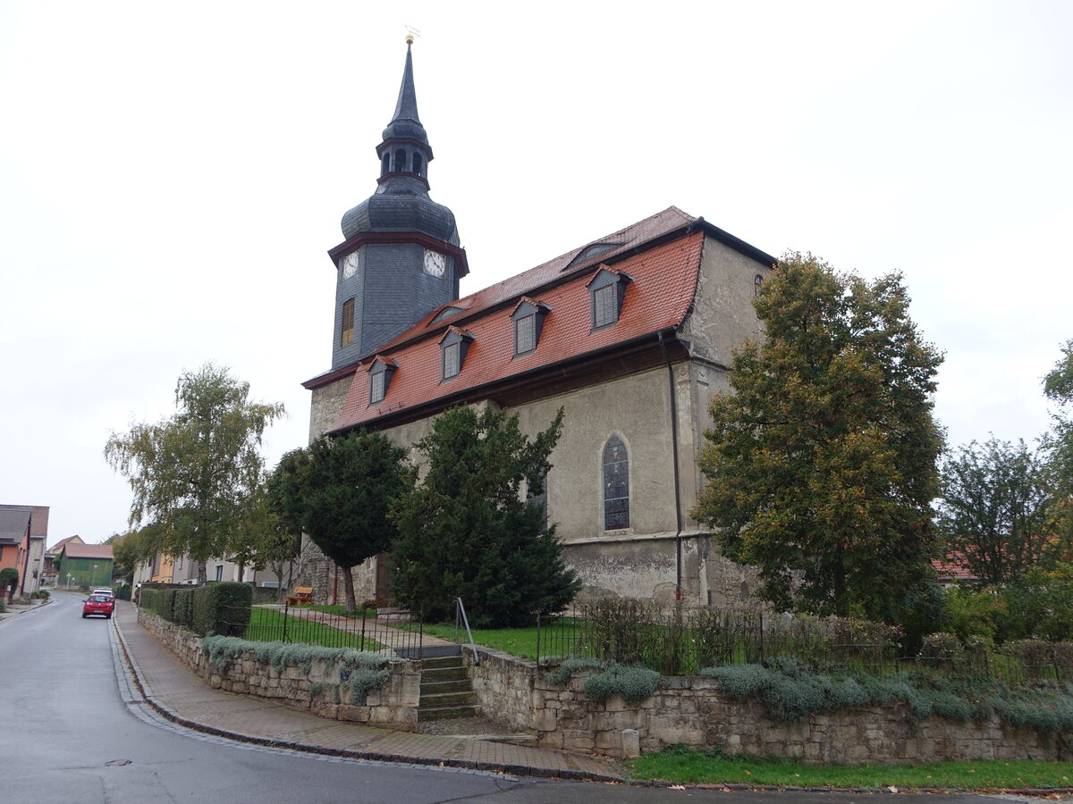 Eckolstdt, evangelische Kirche, erbaut von 1808 bis 1810 (21.10.2022)