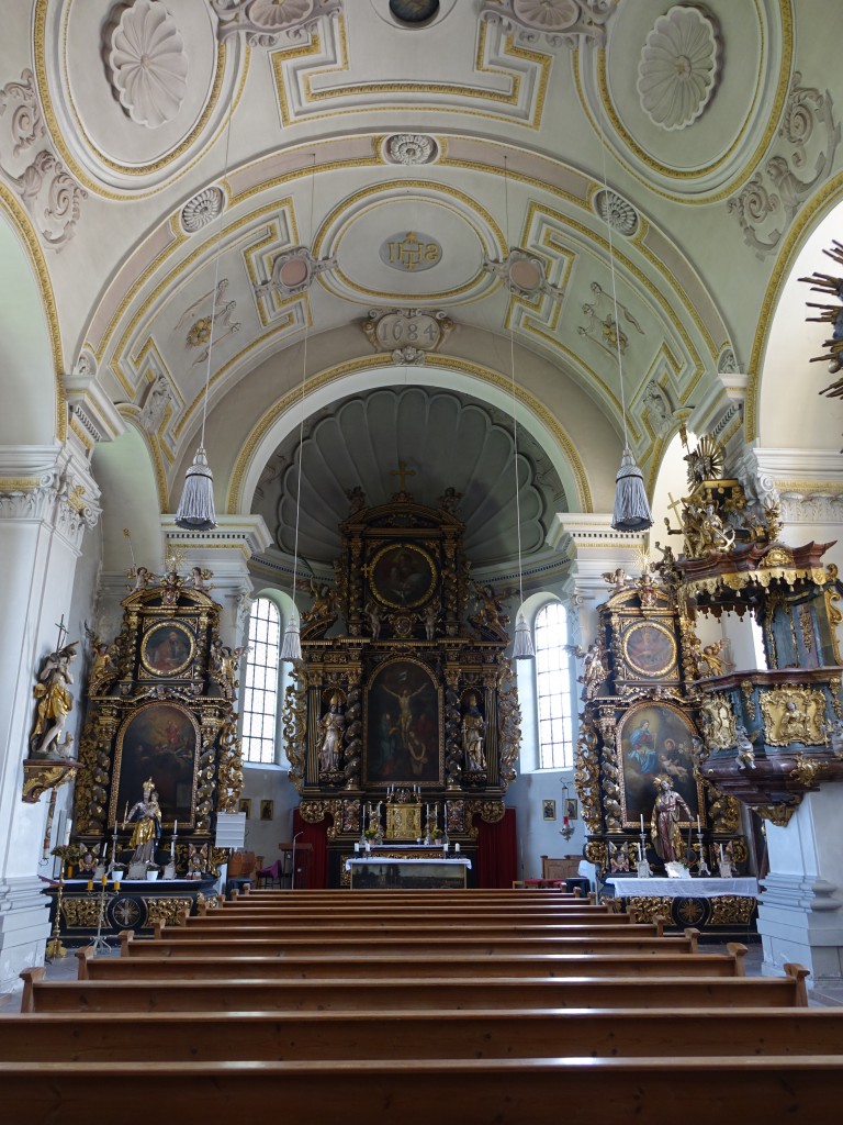 Ecksberg, Innenraum der Wallfahrtskirche St. Salvator (15.08.2015)
