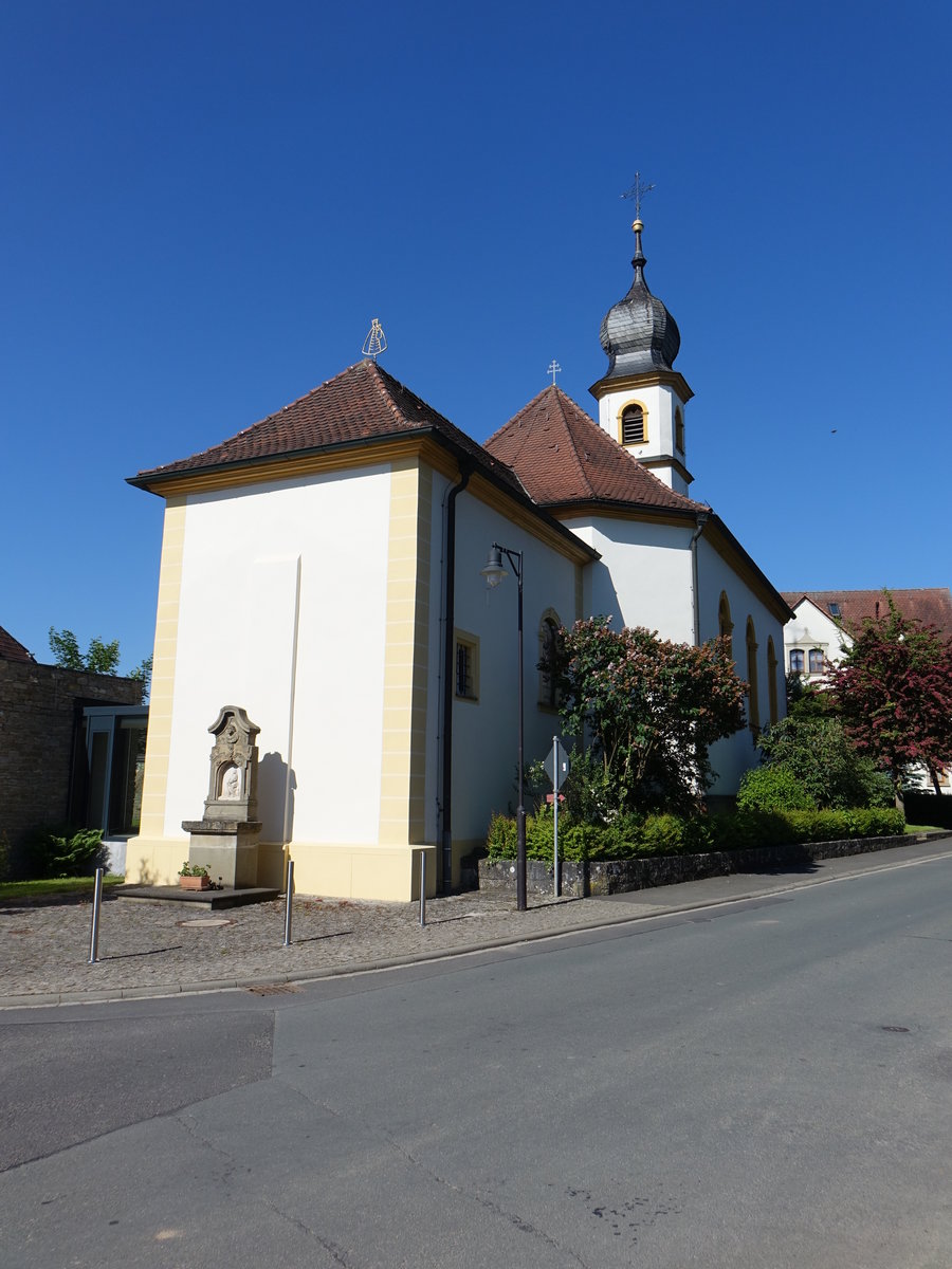 Effeldorf, Pfarrkirche St. Jakobus der ltere, erbaut bis 1787 (27.05.2017)