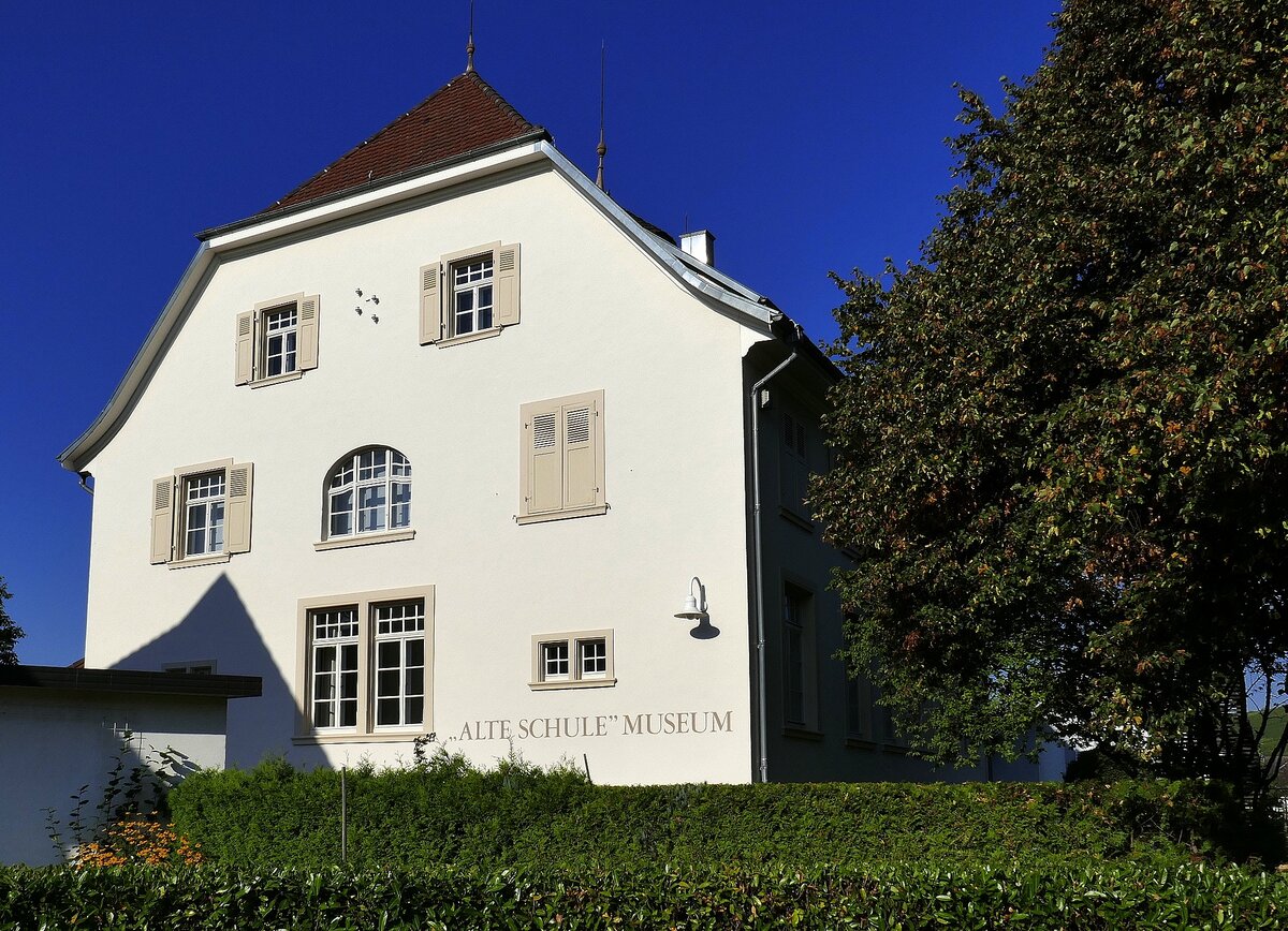 Efringen-Kirchen, die Alte Schule, seit 1993 Museum, Sept.2021