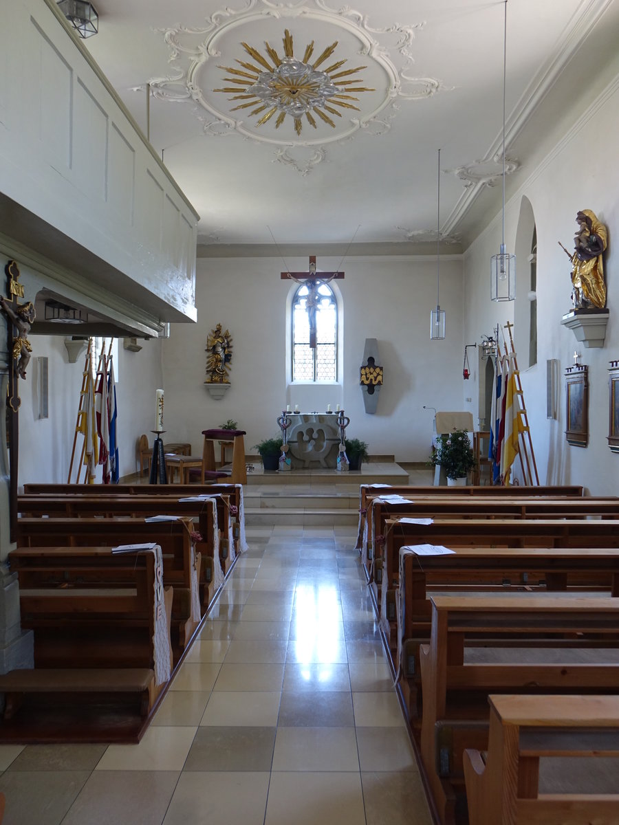 Eichenhausen, Innenraum der kath. Filialkirche St. Anna (07.07.2018)