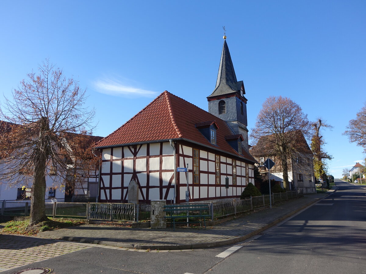 Eigenrode, kath. Pfarrkirche St. Johannes, erbaut 1548 (13.11.2022)