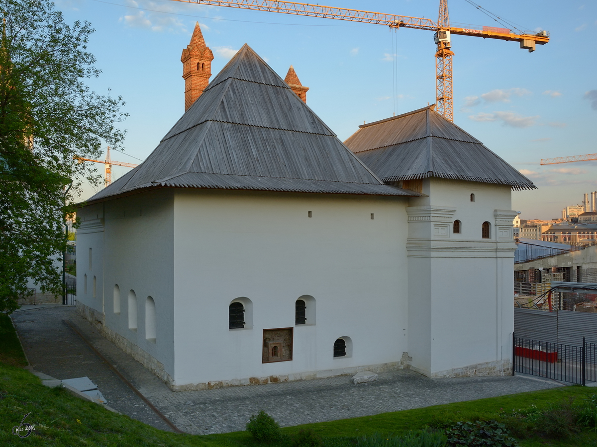 Ein lteres Gebude in der russischen Hauptstadt Moskau. (Mai 2016)