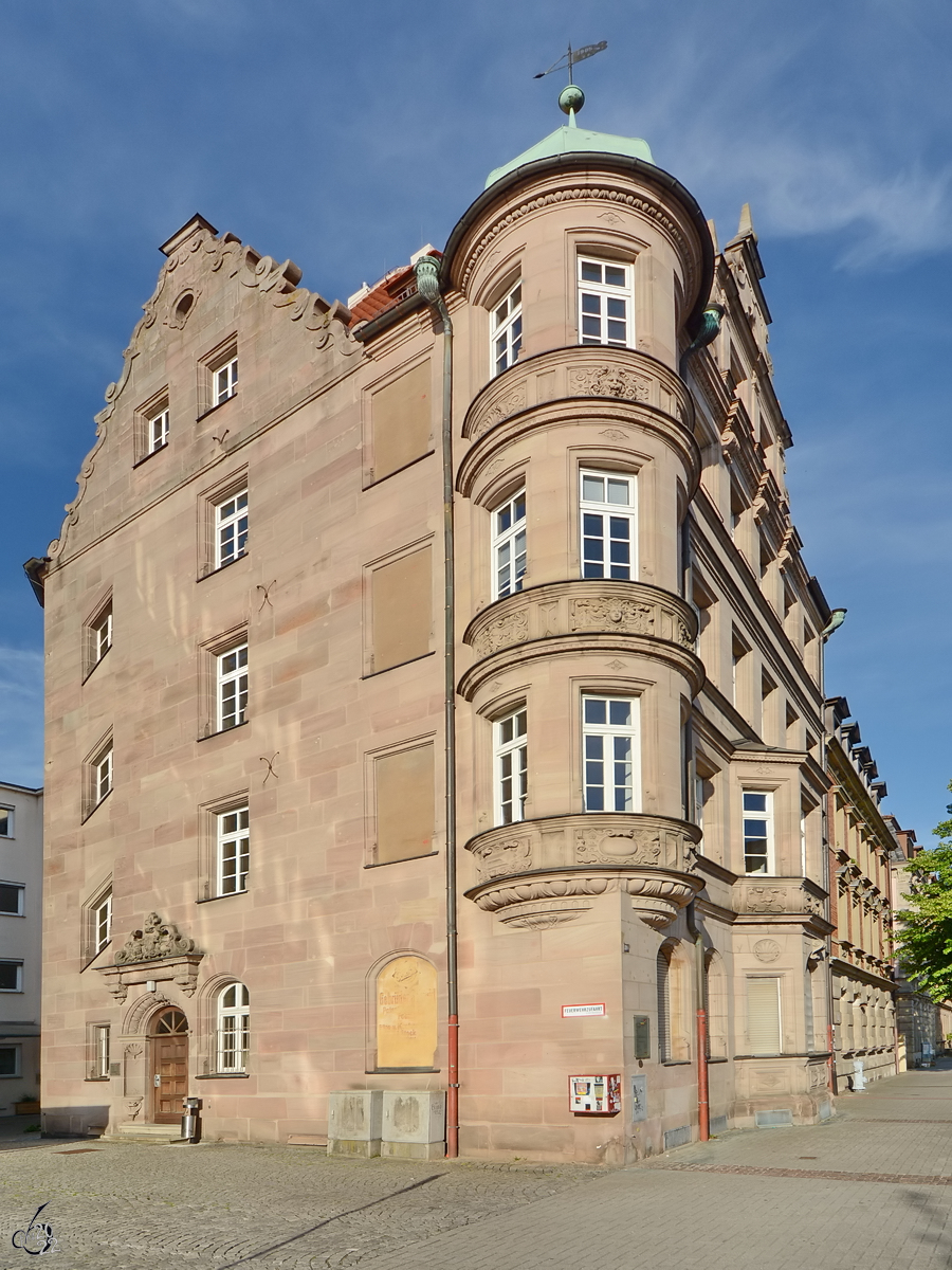 Ein altes Stadthaus in Nrnberg. (Juni 2019)