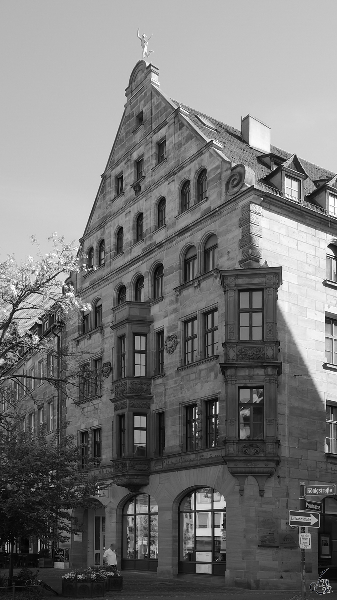 Ein altes Stadthaus in Nrnberg. (Mai 2017)