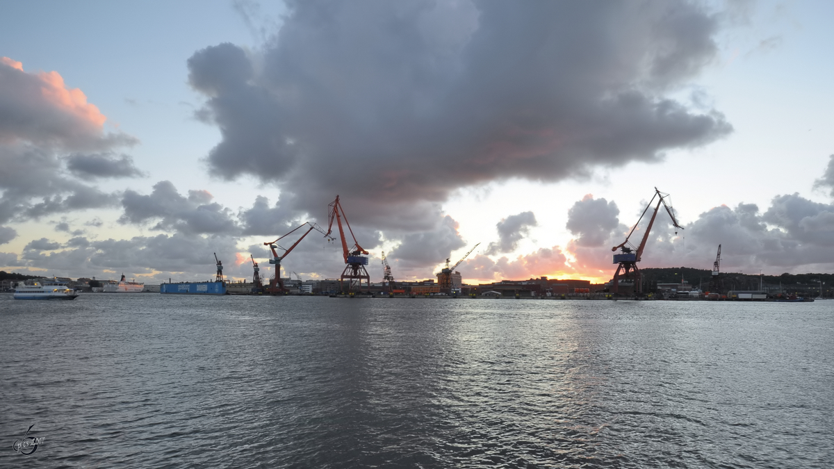 Ein Blick auf den Freihafen von Gteborg. (August 2010)