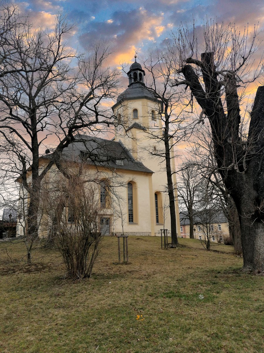 Ein Blick auf die Stadtkirche in Triebes. Die evangelisch-lutherische Stadtkirche steht im Stadtteil Triebes der Stadt Zeulenroda-Triebes im Landkreis Greiz in Thringen. Foto 08.03.20