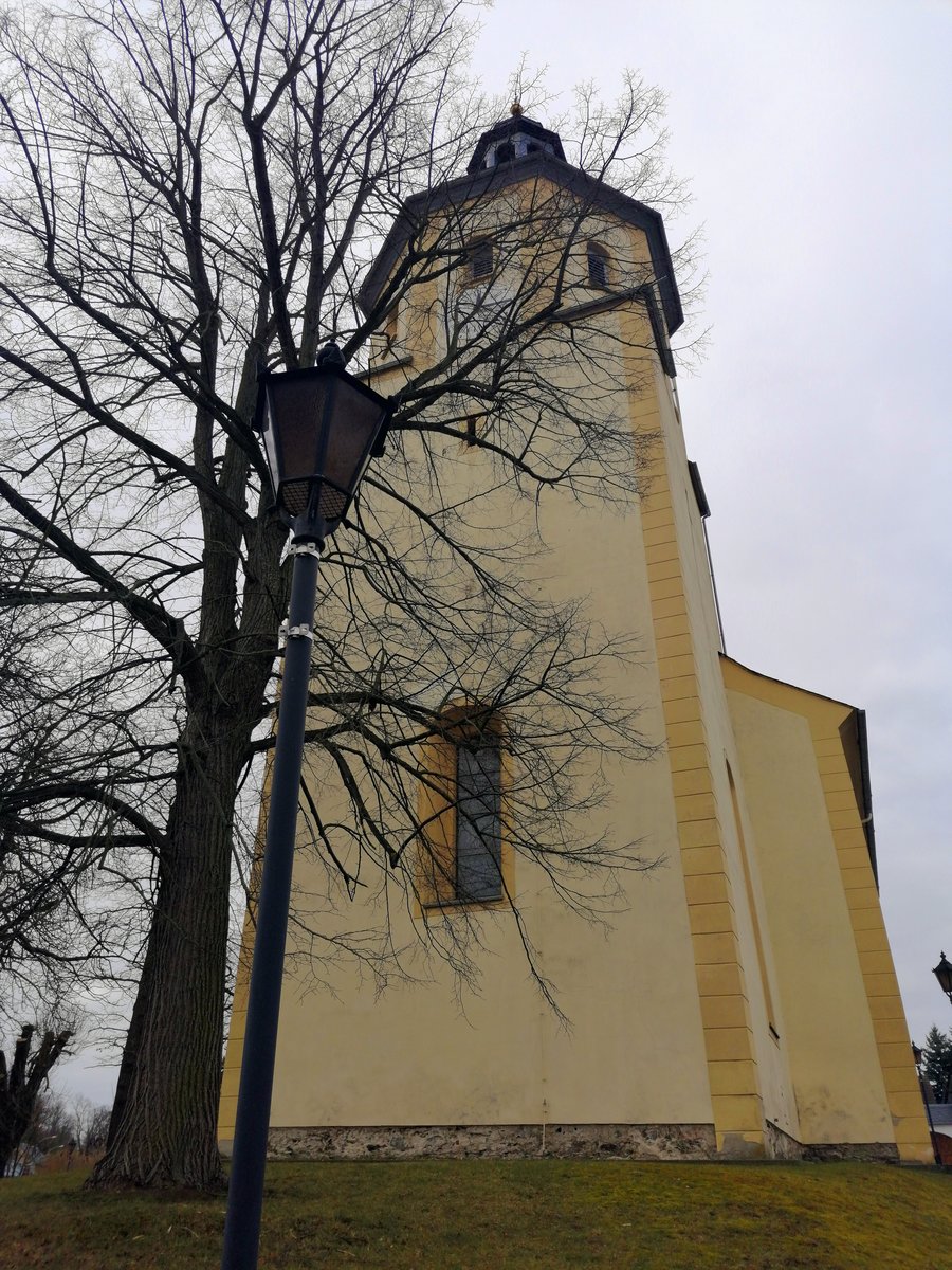 Ein Blick auf die Stadtkirche in Triebes. Die evangelisch-lutherische Stadtkirche steht im Stadtteil Triebes der Stadt Zeulenroda-Triebes im Landkreis Greiz in Thringen. Foto 08.03.20