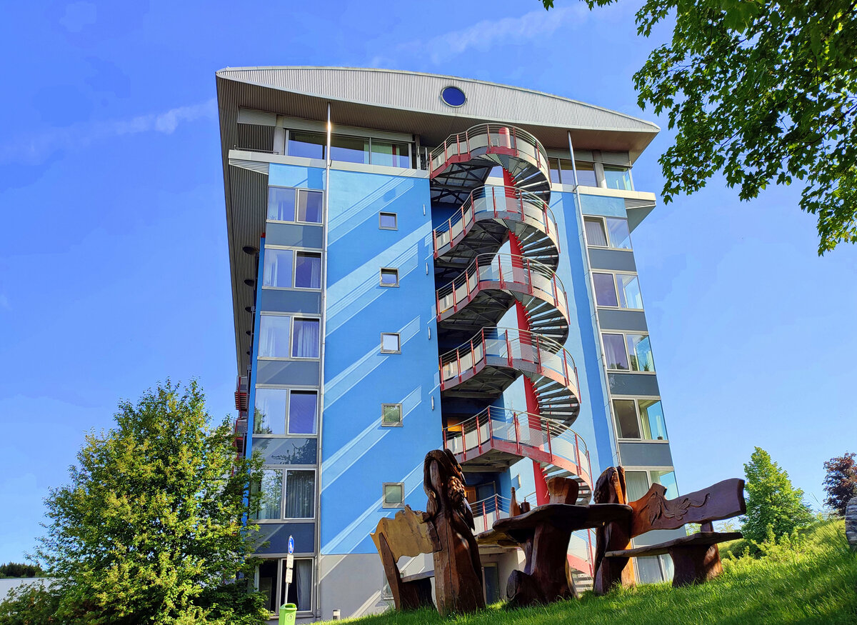 Ein Blick auf das wunderschne Bio-Seehotel Zeulenroda im Thringer Vogtland. Foto 03.06.22