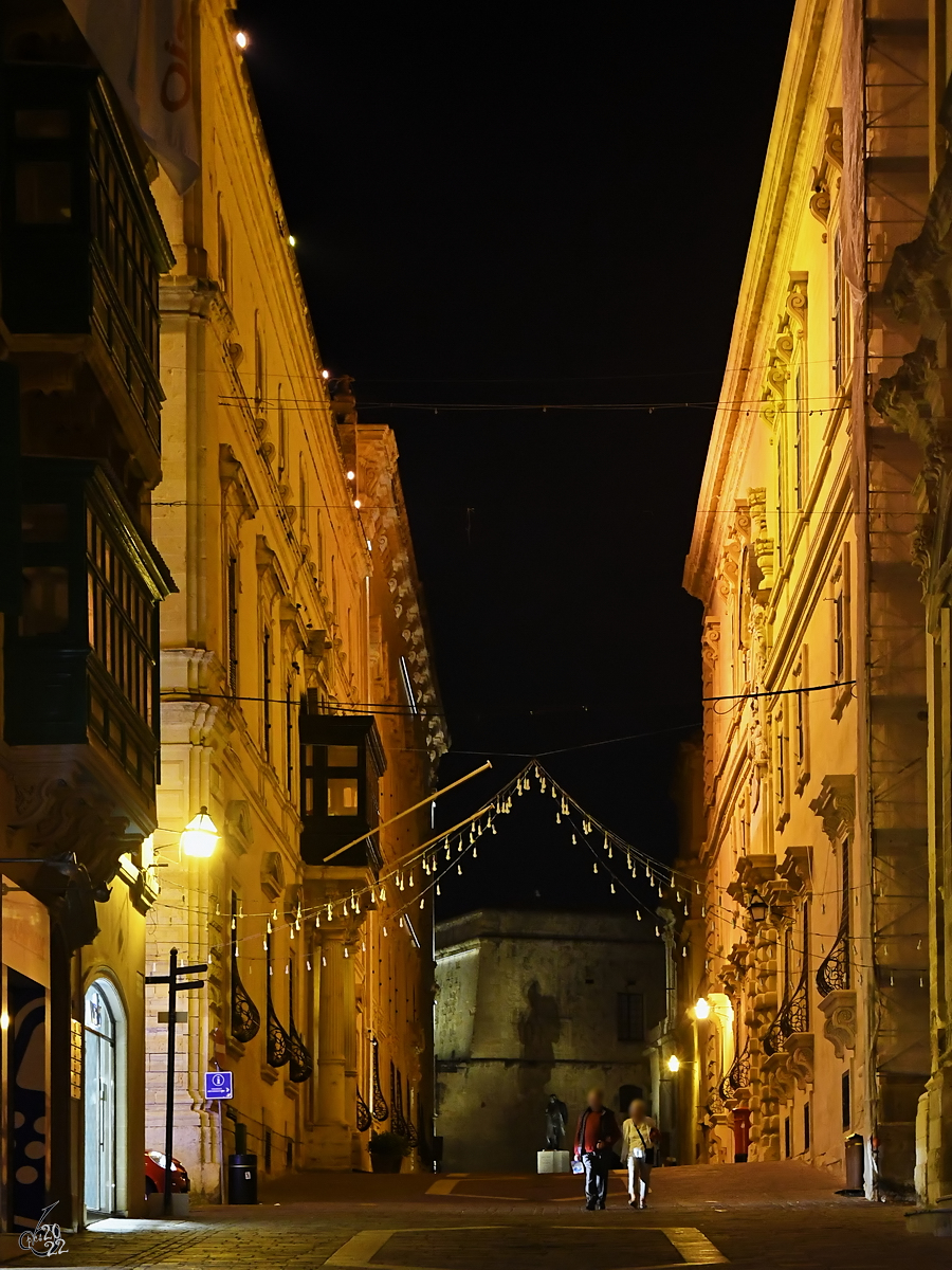 Ein einsamer Spaziergang durch Valletta. (Oktober 2017)