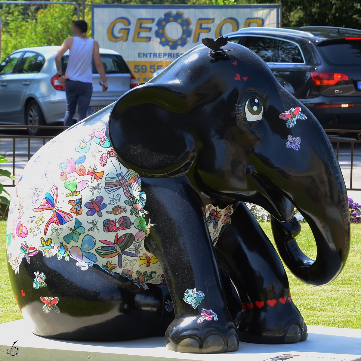 Ein Elefant in Luxemburg. (Juli 2013)