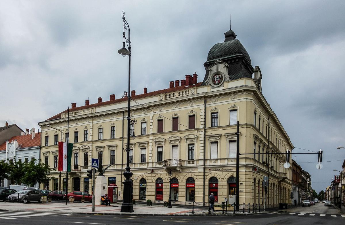 Ein Gebaude in Nagykanizsa, in der sdlichsten Stadt der Region  Westtransdanubien . Foto: 15.05.2017