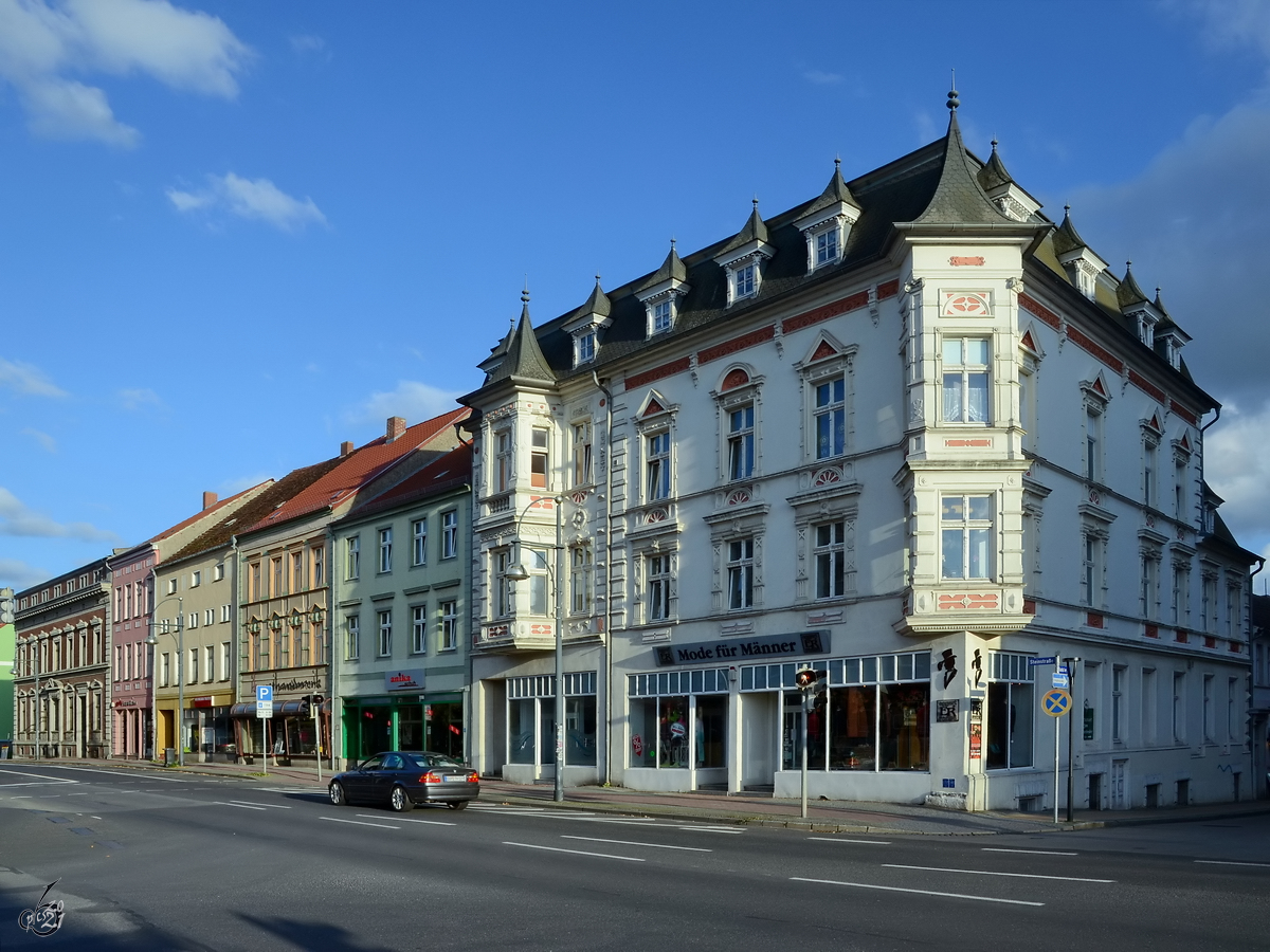 Ein Haus im Anklamer Zentrum. (August 2013)