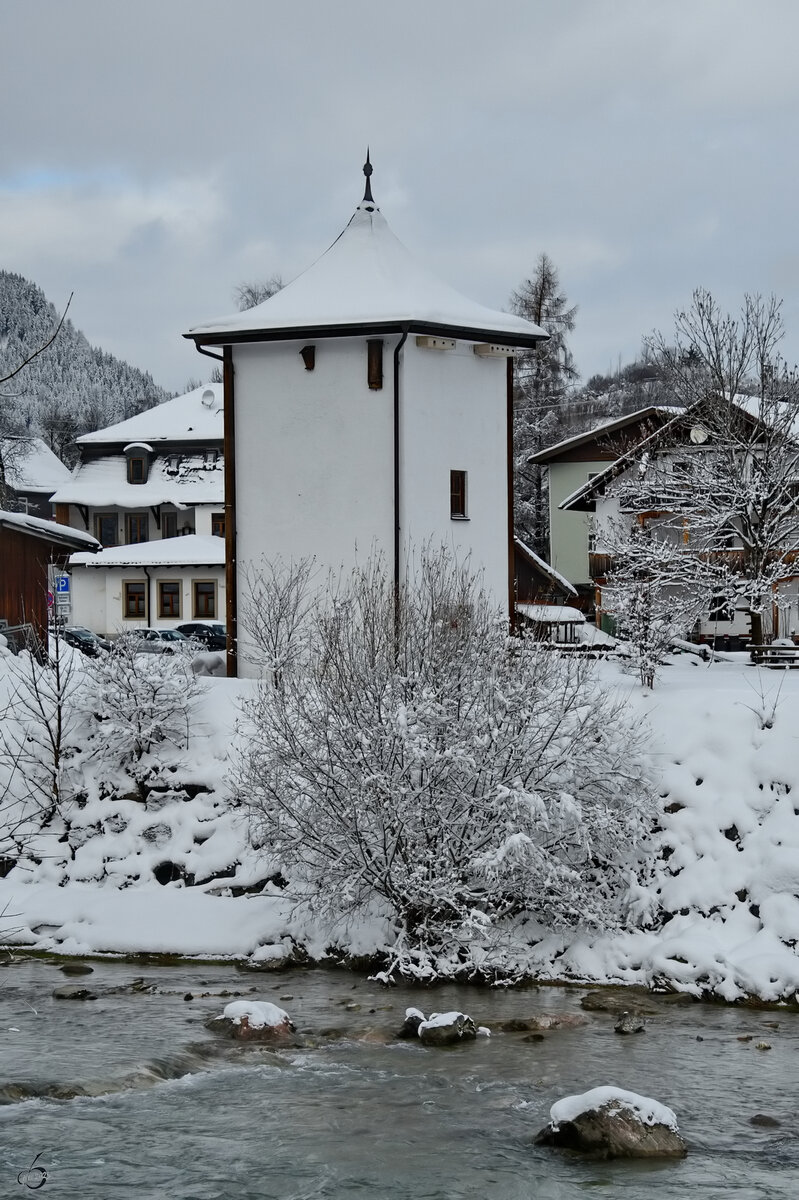 Ein kleiner Turm in Pfronten. (November 2023)