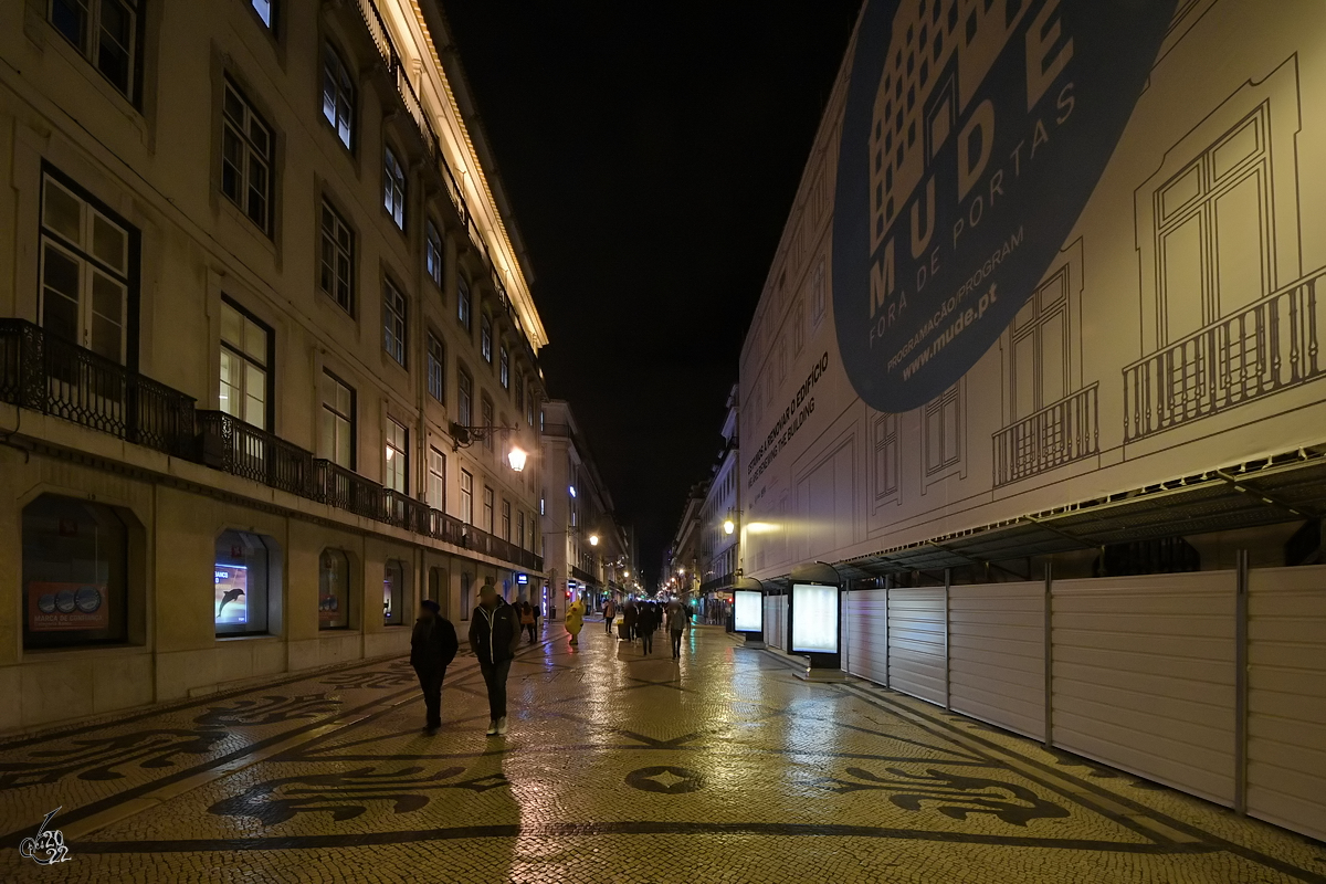 Ein nchtlicher Spaziergang in der Lissaboner Innenstadt. (Januar 2017)