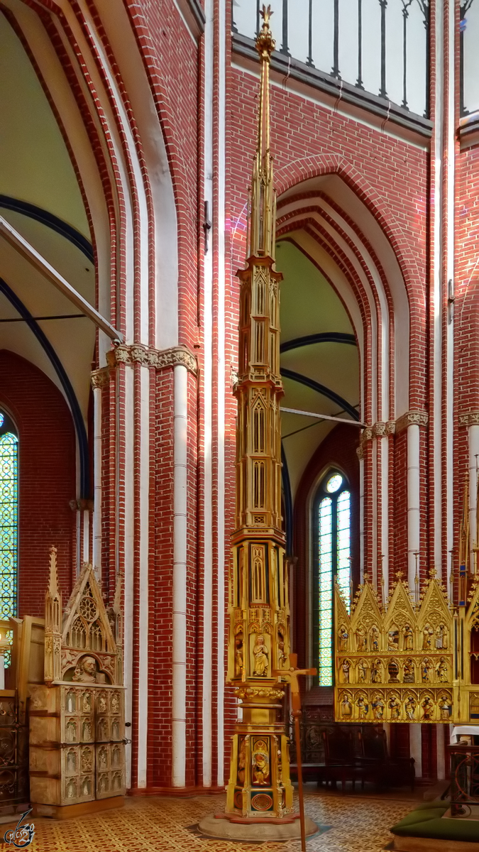 Ein Sakramentsturm von um 1360 im Mnster von Bad Doberan. (August 2013)