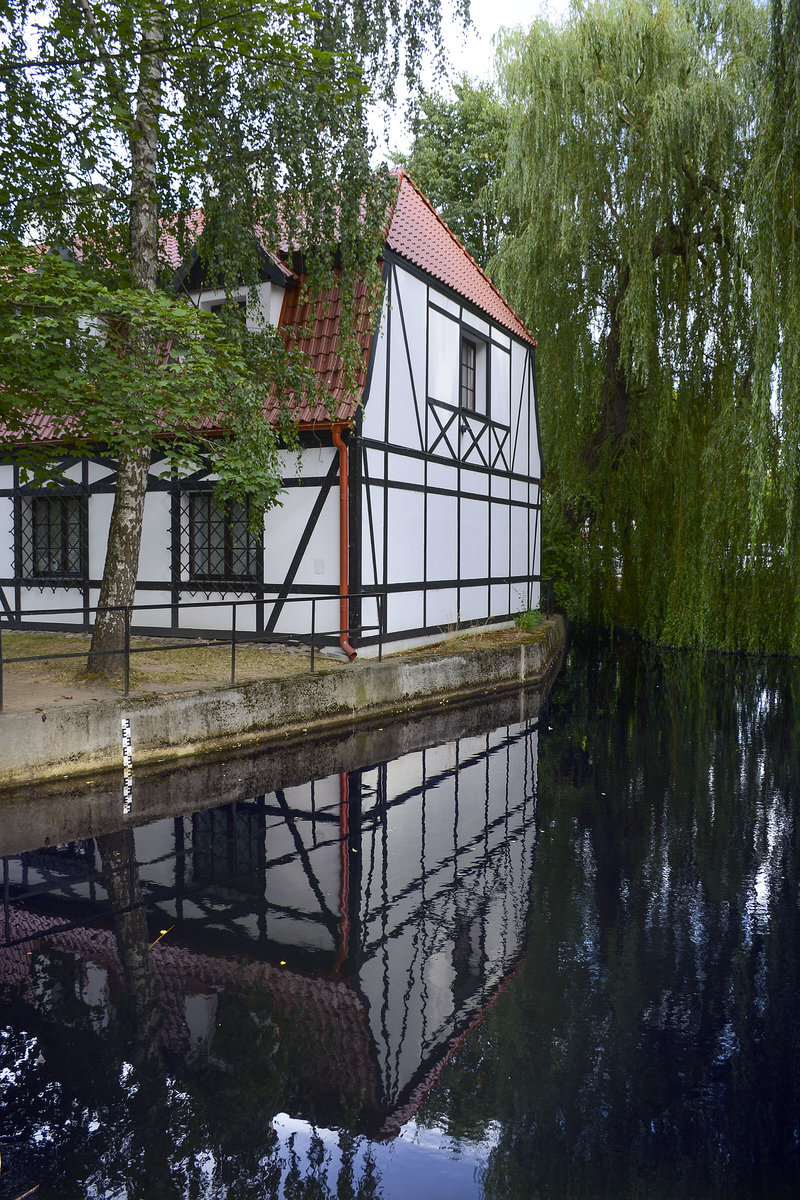 Ein Teil des Museums Pomorza Środkowego in Słupsk (Stolp). Das Museum dokumentiert deie Geschichte und Kultur Pommerns. Aufnahme: 20. August 2020.