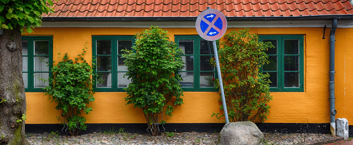 Ein Teil eines Hauses in Kupfermhle (Gemeinde Harrislee). Aufnahme: 1. Juni 2019.