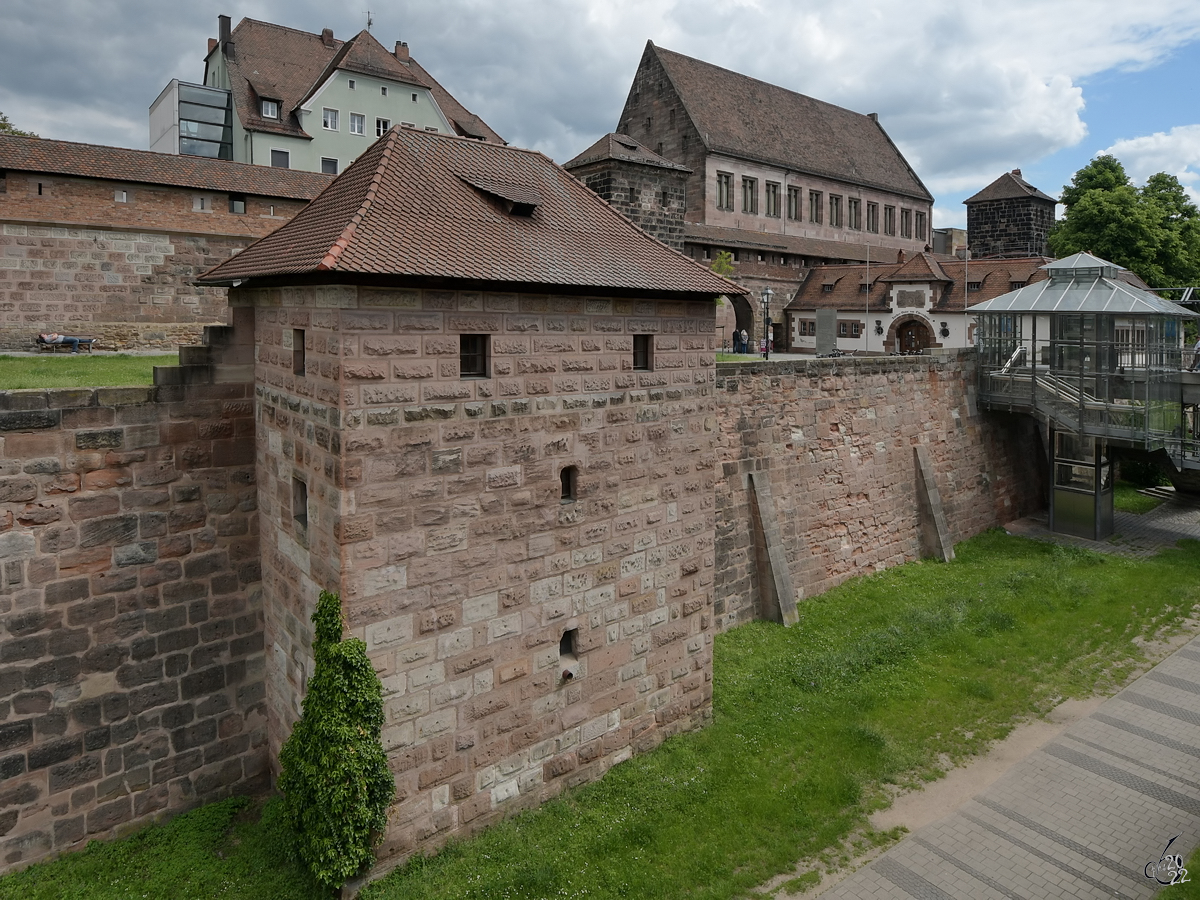 Ein Teil der Nrnberger Stadtmauer. (Mai 2017)