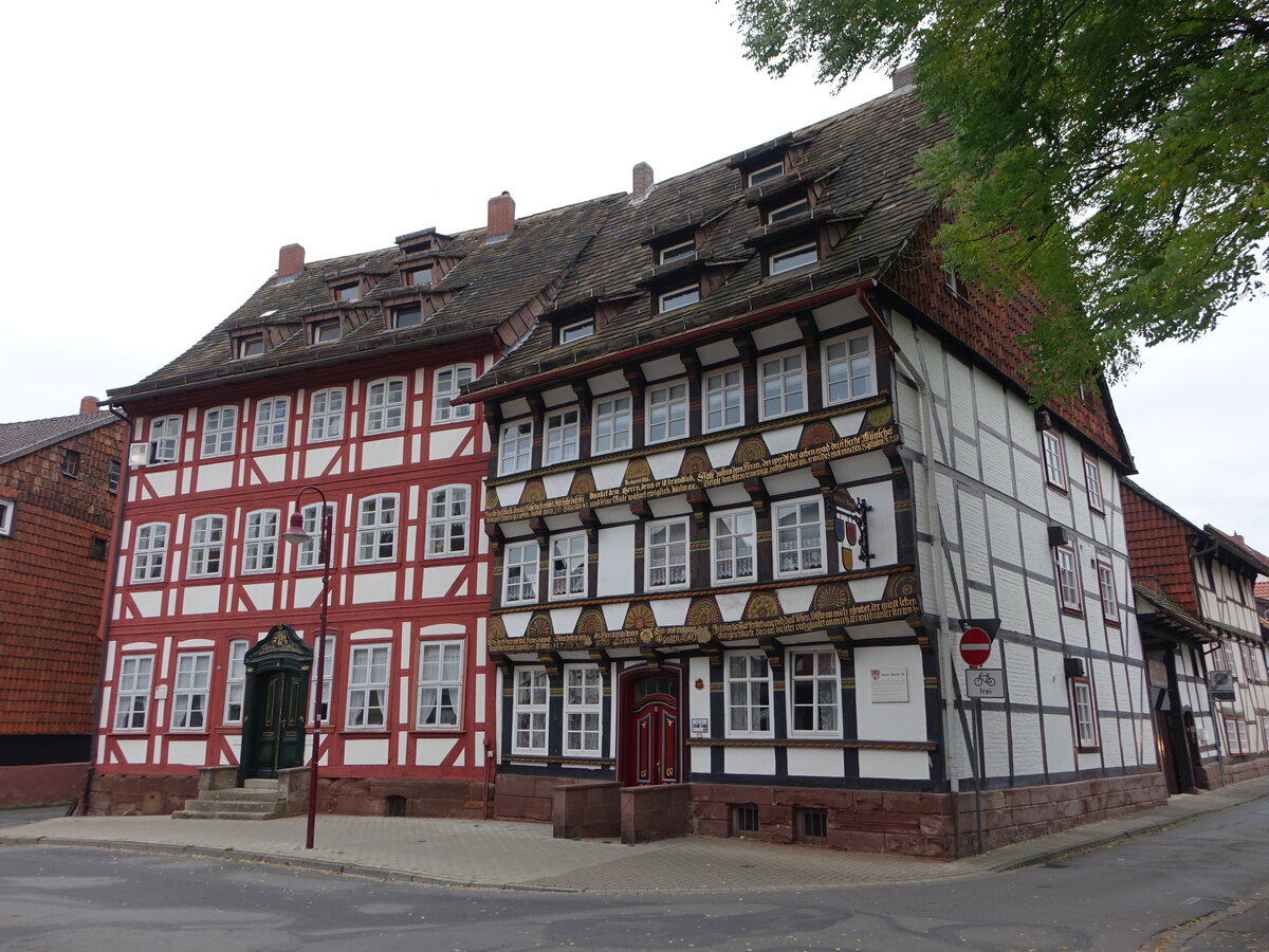 Einbeck, Fachwerkhuser am neuen Markt (29.09.2023)