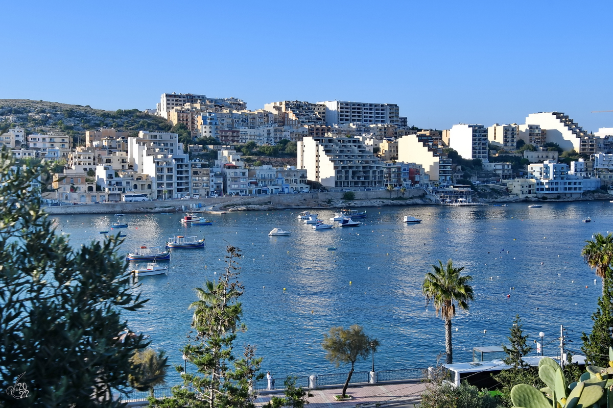 Eine Hafenbucht bei St. Paul's Bay (Malta, Oktober 2017)