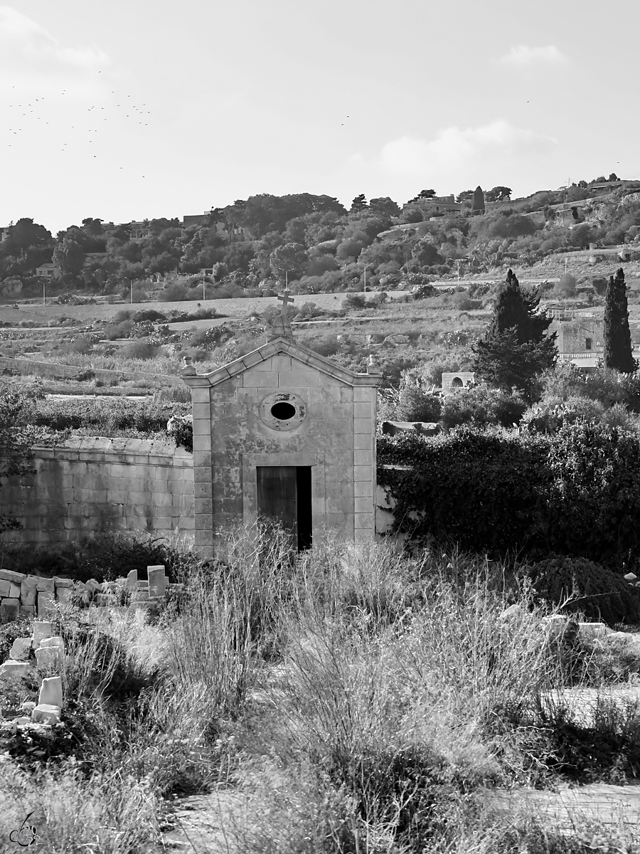 Eine verlassene Kapelle (?) irgendwo auf Malta. (Oktober 2017)